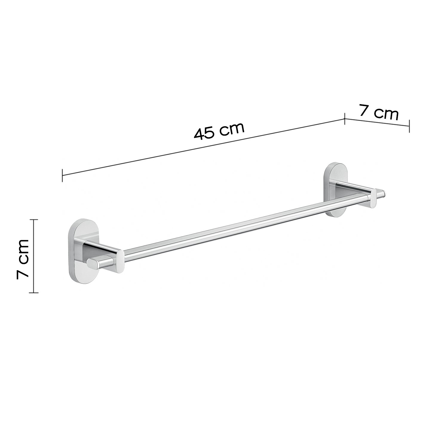  Portasalviette 45 cm in Acciaio Inox Gedy serie Febo - Cromato by CeramicStore | Lo specialista del tuo bagno