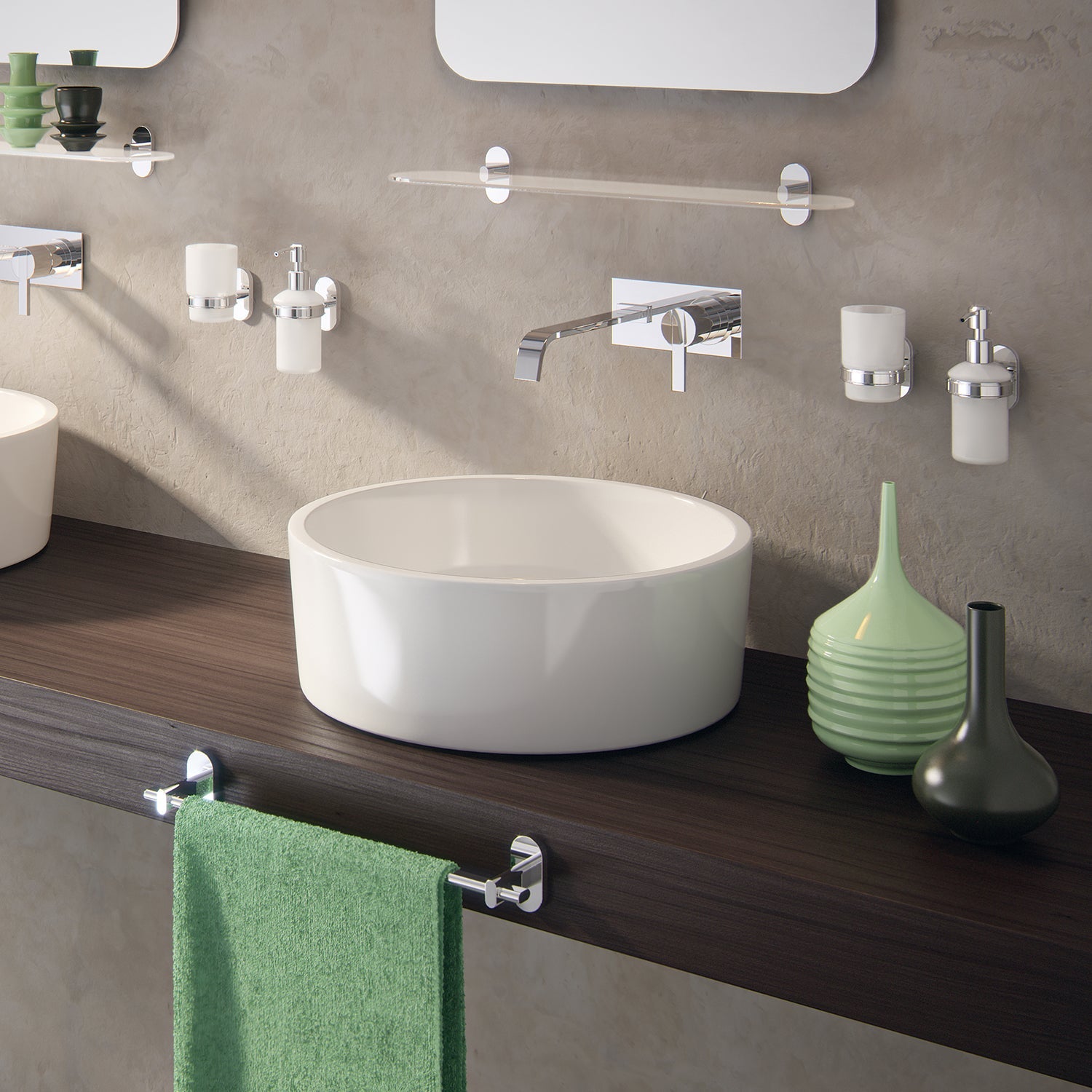  Portasalviette 45 cm in Acciaio Inox Gedy serie Febo - Cromato by CeramicStore | Lo specialista del tuo bagno