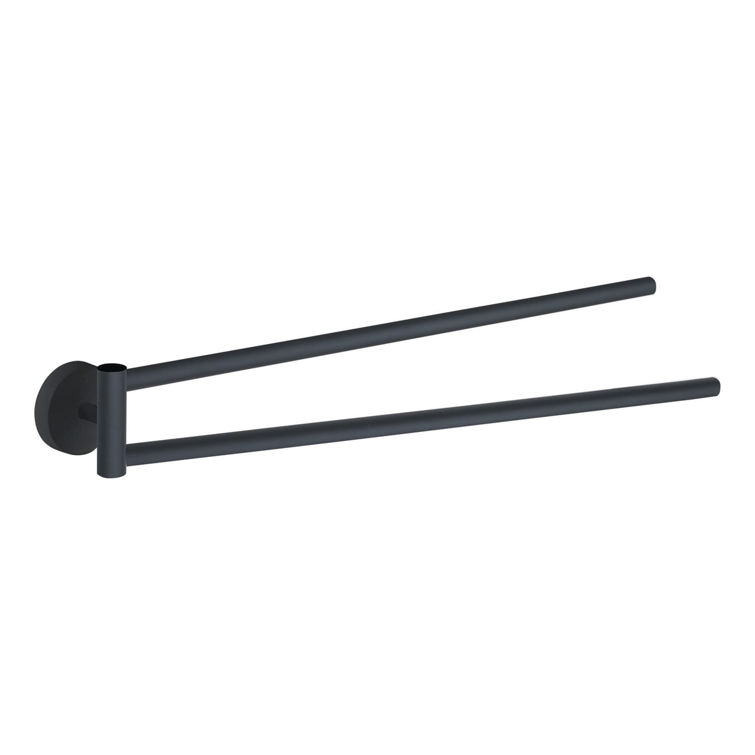 Portasalviette a snodo a muro in Acciaio Inox Eros di Gedy - Nero Matt by CeramicStore | Lo specialista del tuo bagno