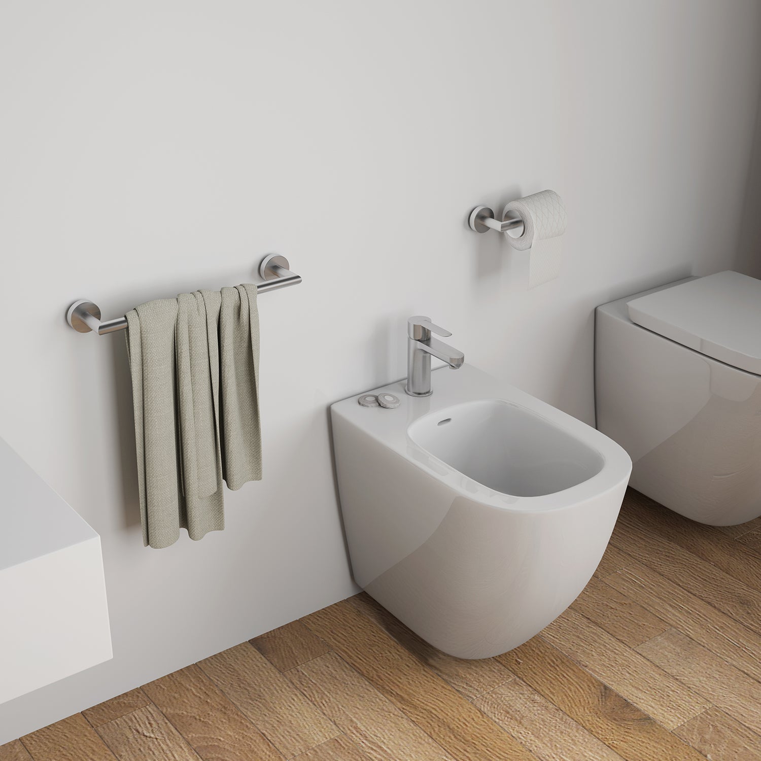  Portasalviette 30 cm in Acciaio Inox AISI 304 Gedy serie Project - Spazzolato by CeramicStore | Lo specialista del tuo bagno