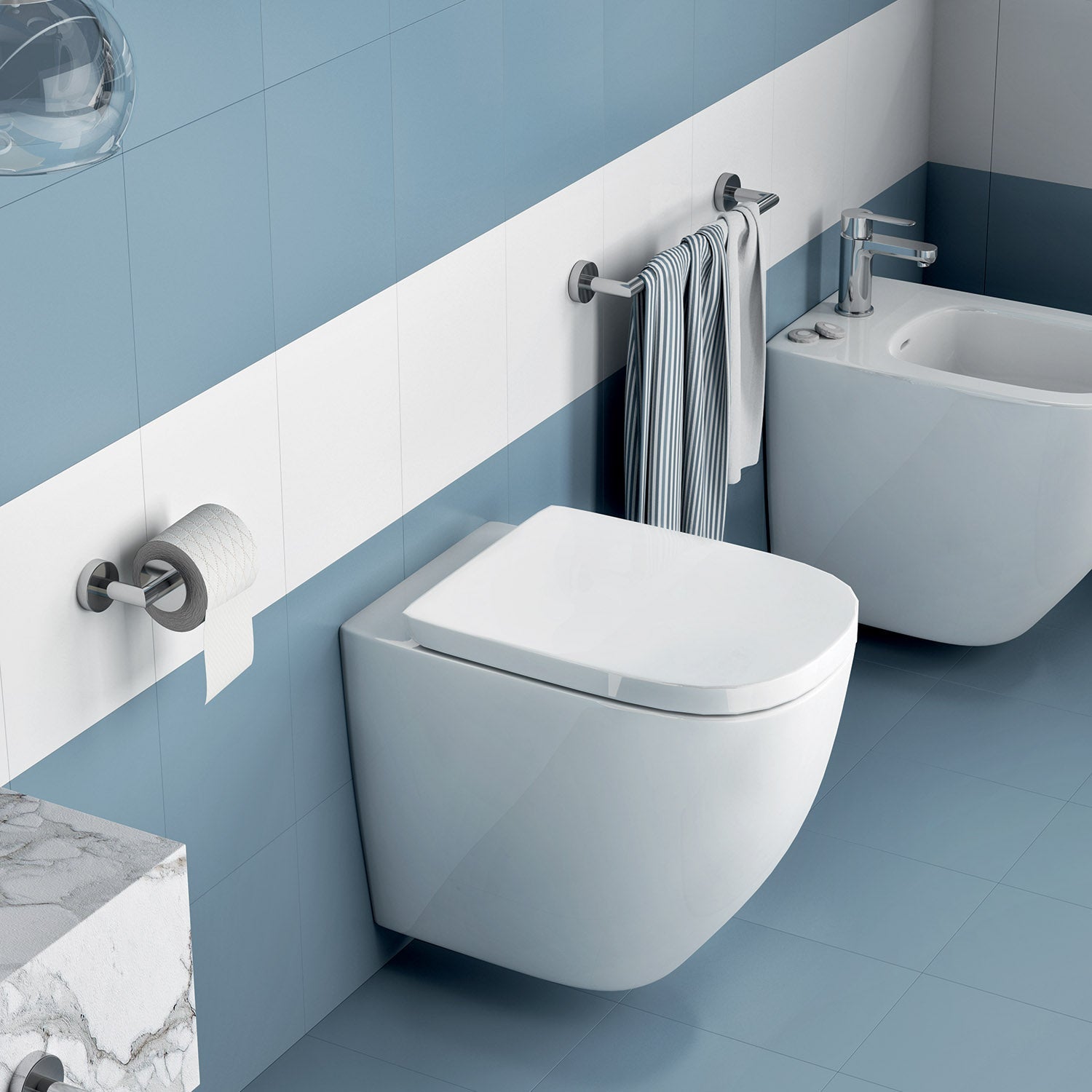  Portasalviette 45 cm in Acciaio Inox AISI 304 Gedy serie Project - Lucido by CeramicStore | Lo specialista del tuo bagno
