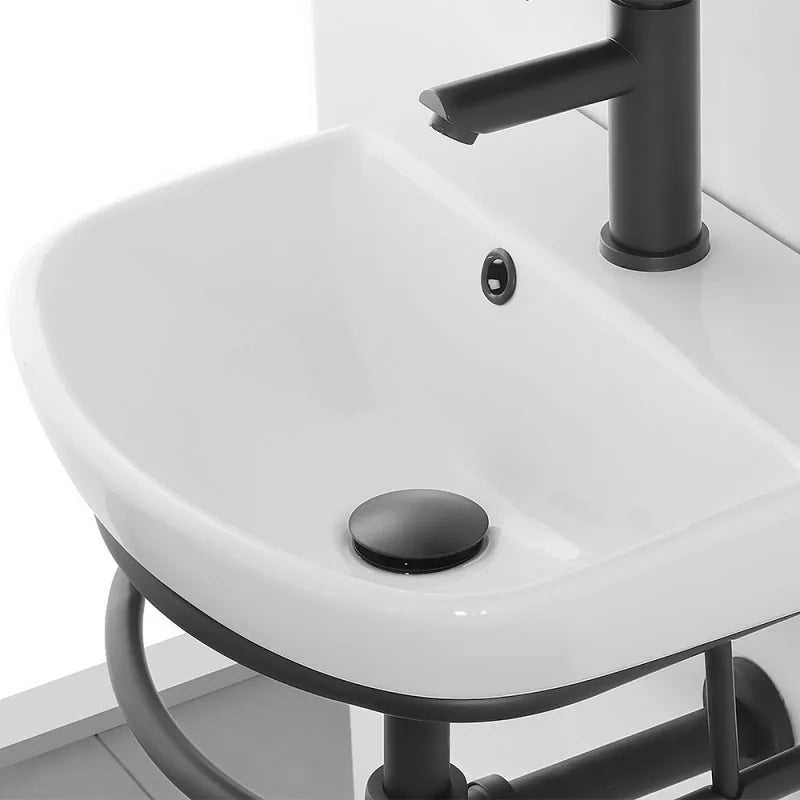 Composizione bagno Cubi&Co serie Forge 45cm in metallo - Nero 2