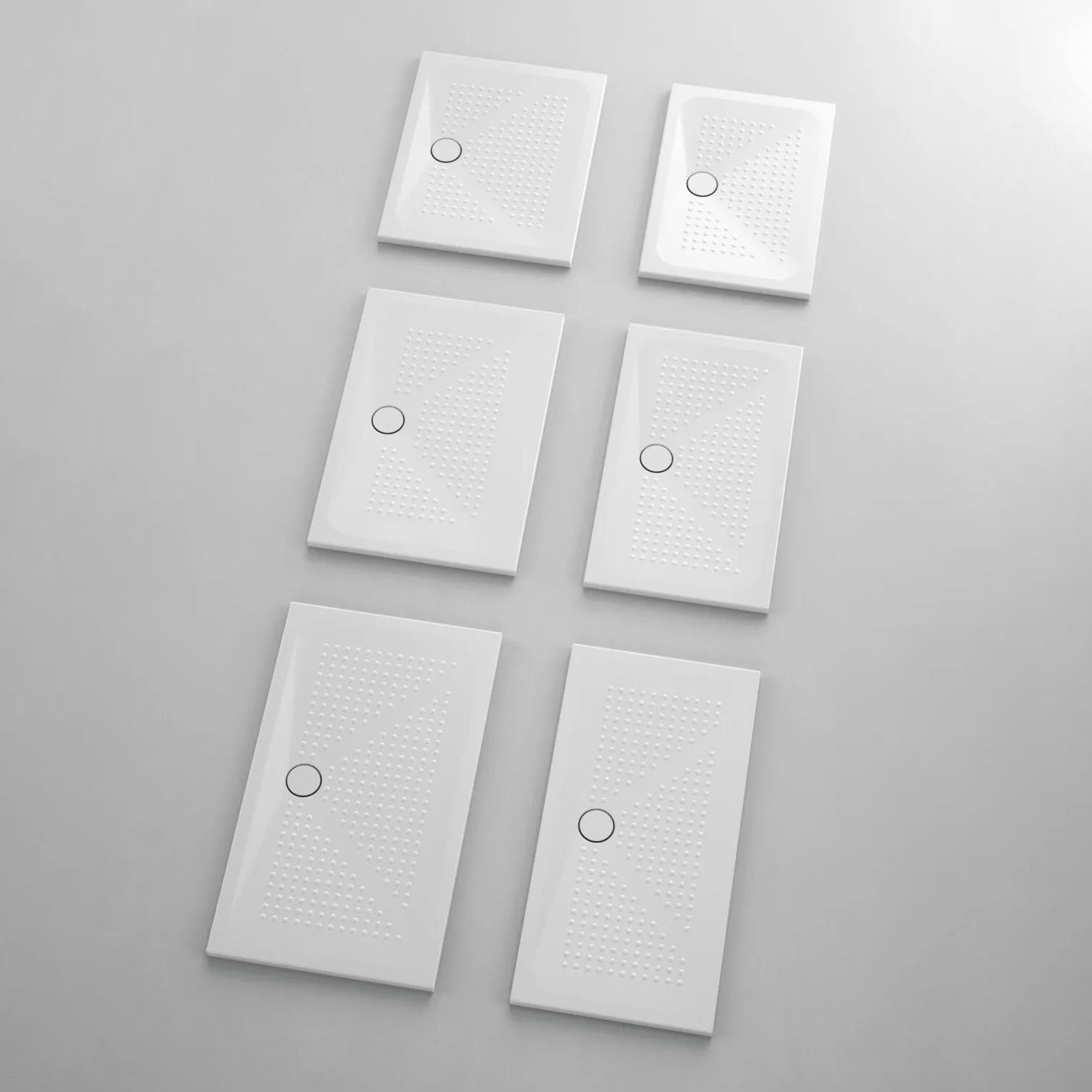  Piatto doccia in ceramica 100x70 cm Azzurra serie Relax - Bianco lucido