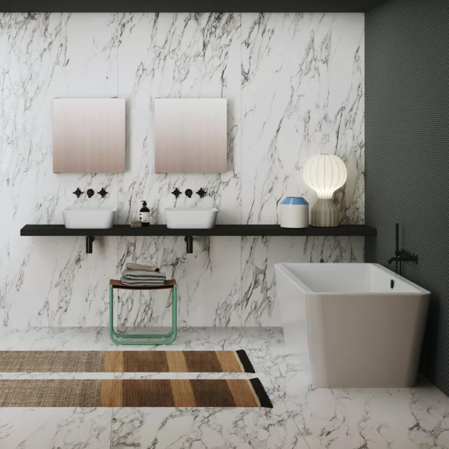  Vasca da bagno Azzurra serie Build 180x80x60 cm - Bianco lucido by CeramicStore | Lo specialista del tuo bagno