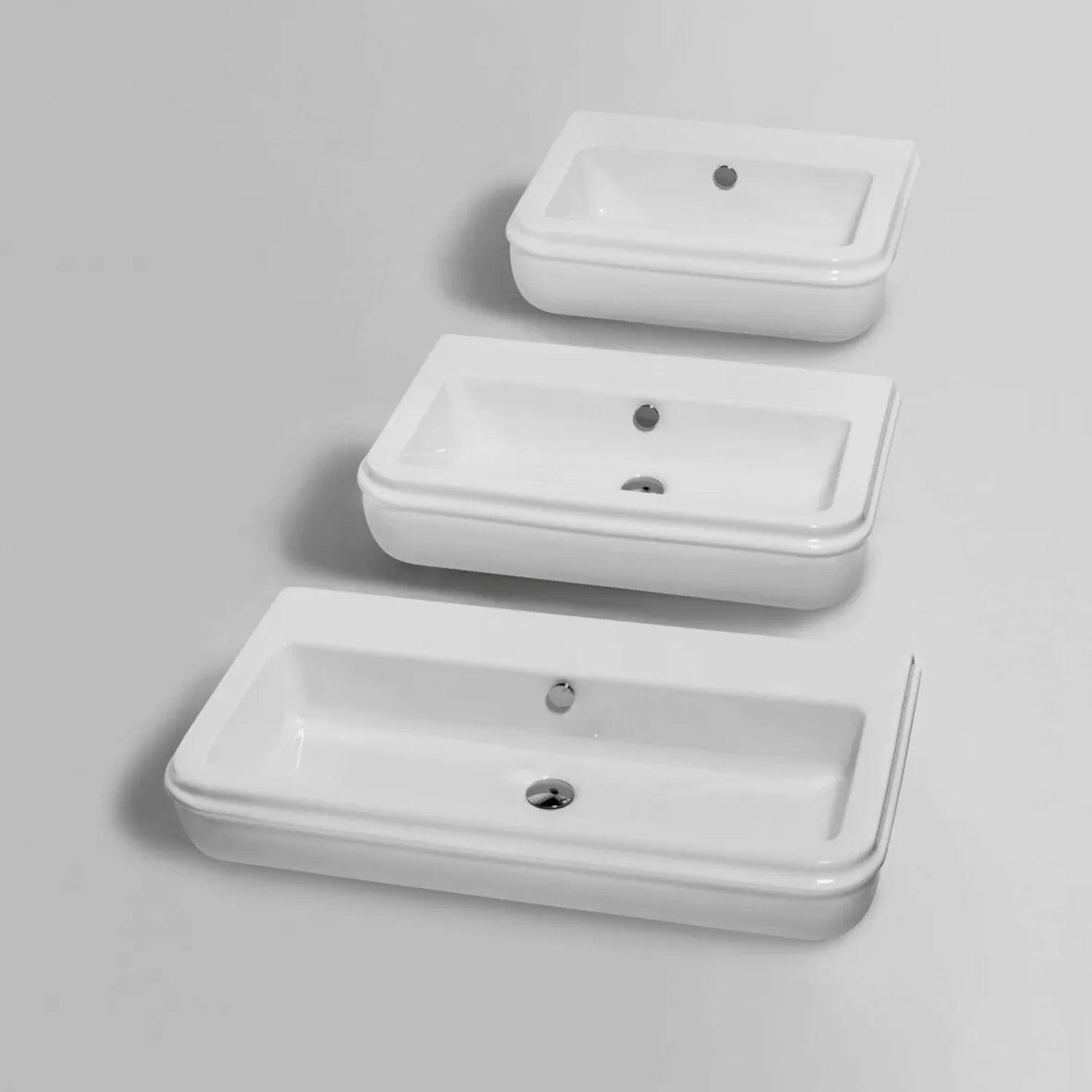  Lavabo sospeso 68 cm Azzurra modello Charme in ceramica