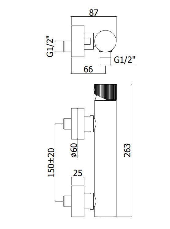  Miscelatore Doccia Esterno modello JO168CR Paffoni Senza Doccetta Cromo by CeramicStore | Lo specialista del tuo bagno