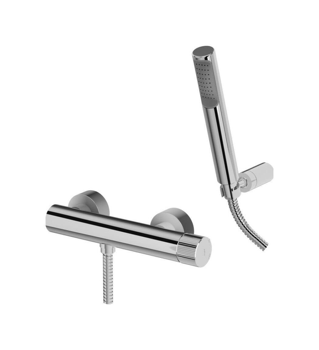 Miscelatore doccia esterno con doccetta modello JO168DCR Paffoni cromo by CeramicStore | Lo specialista del tuo bagno