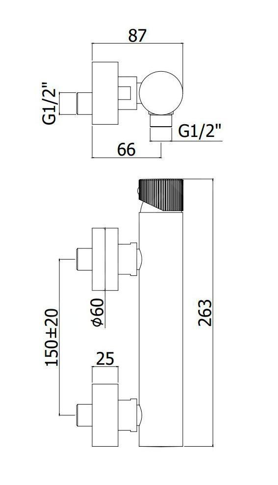  Miscelatore doccia modello JO168DNO Paffoni con supporto a muro nero opaco by CeramicStore | Lo specialista del tuo bagno