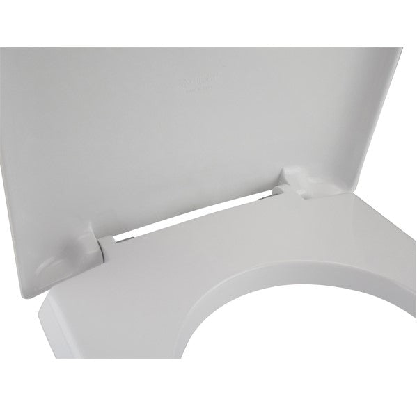  Sedile wc in termoindurente per vaso Duravit serie Dellarco con cerniere regolabili