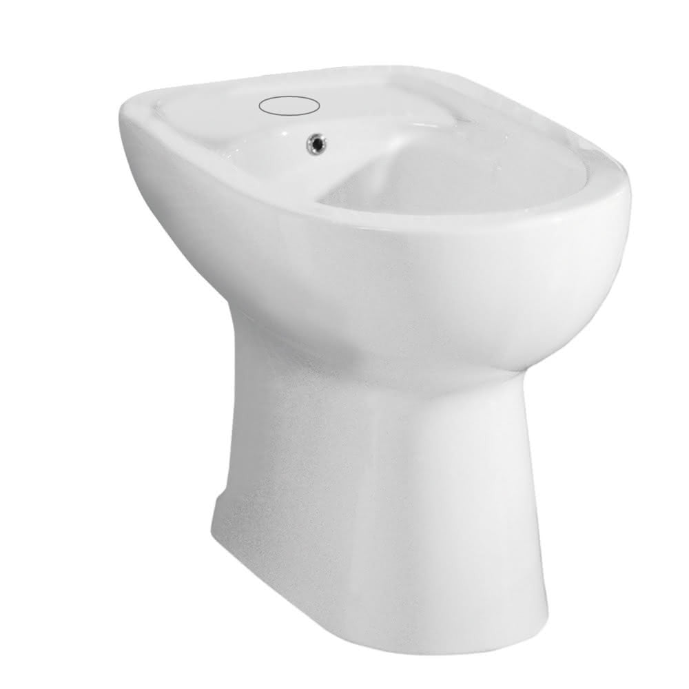 Sanitari con scarico a terra e sedile in poliestere Ceramica Azzurra modello 'Diana' cm 55 10