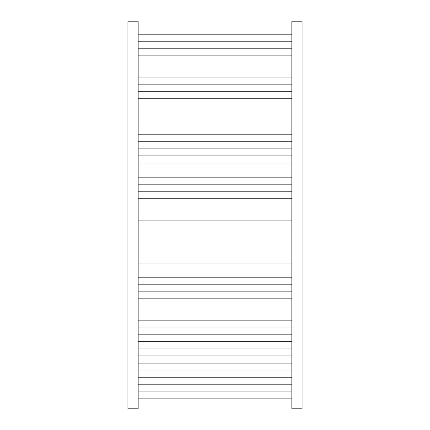  Termoarredo idraulico modello Todi di Lazzarini 1110x600 - Bianco by CeramicStore | Lo specialista del tuo bagno