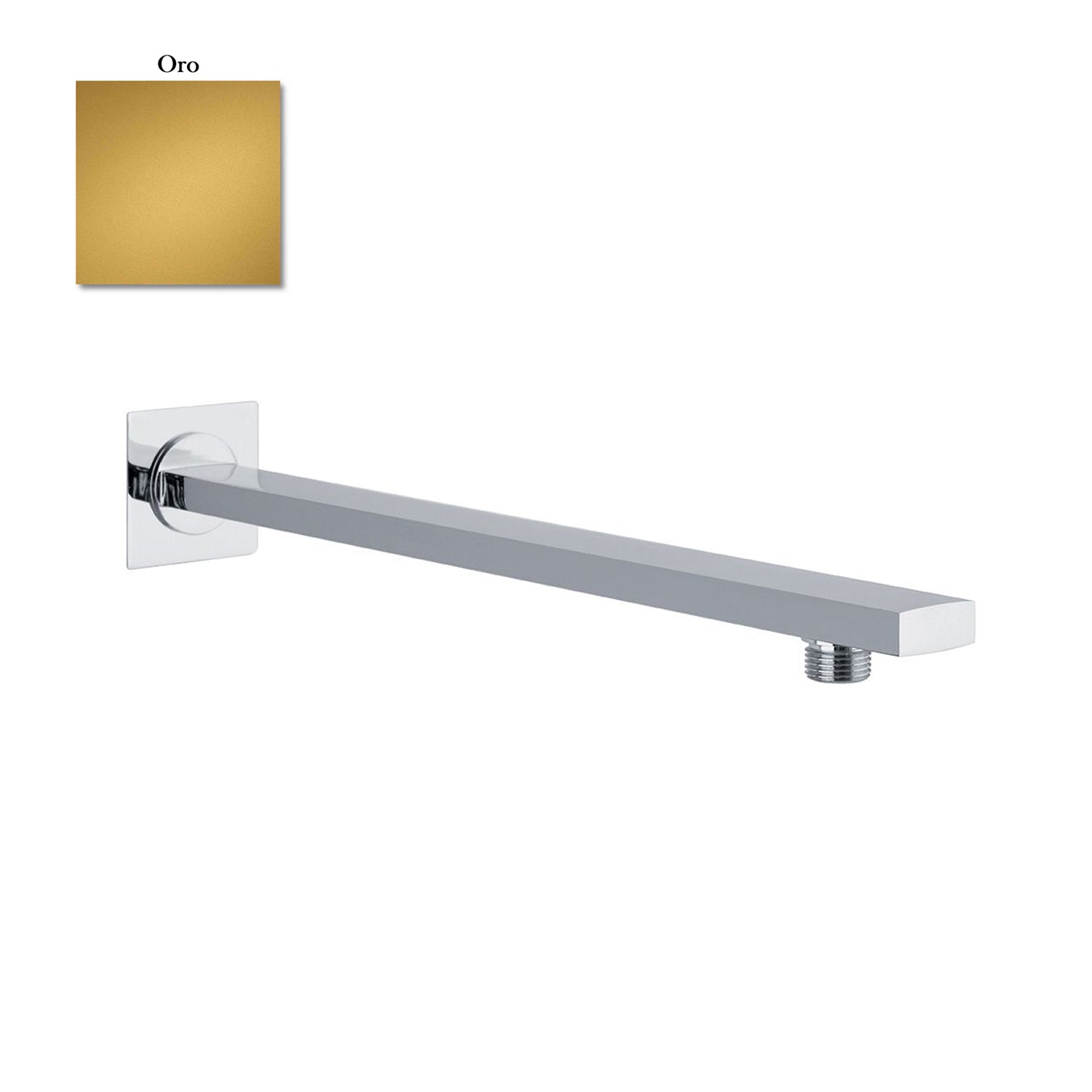 Braccio doccia rettangolare 35x12mm oro by CeramicStore | Lo specialista del tuo bagno
