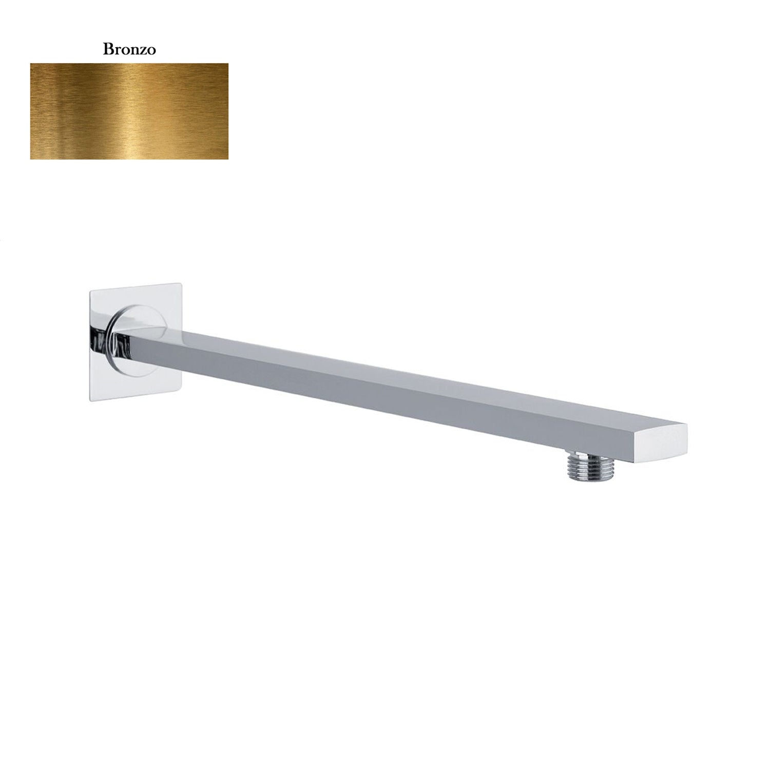 Braccio doccia rettangolare 35x12mm bronzo by CeramicStore | Lo specialista del tuo bagno