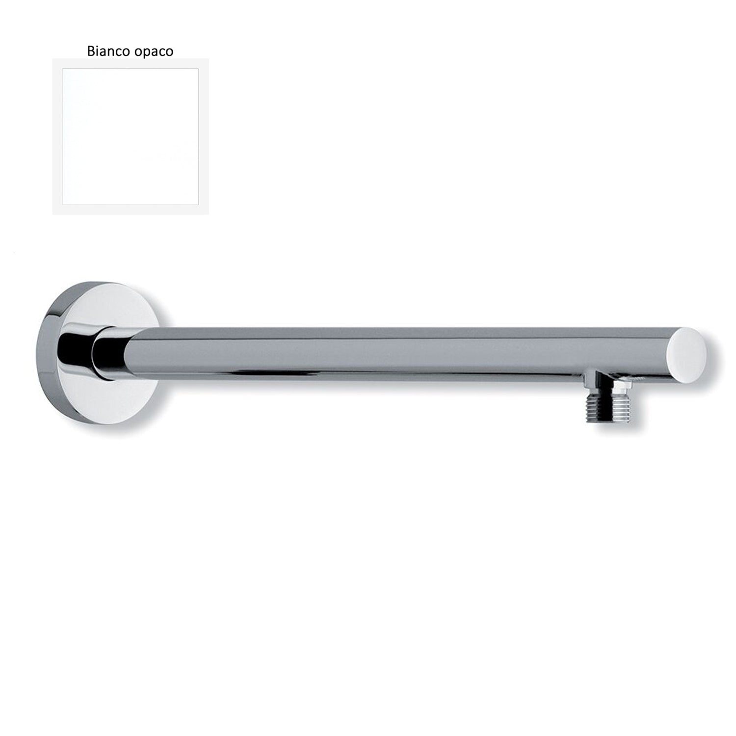 Braccio doccia lusso tondo diametro 25mm bianco opaco by CeramicStore | Lo specialista del tuo bagno