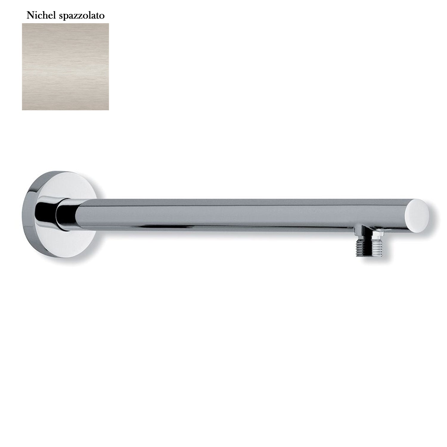 Braccio doccia lusso tondo diametro 25mm nichel by CeramicStore | Lo specialista del tuo bagno
