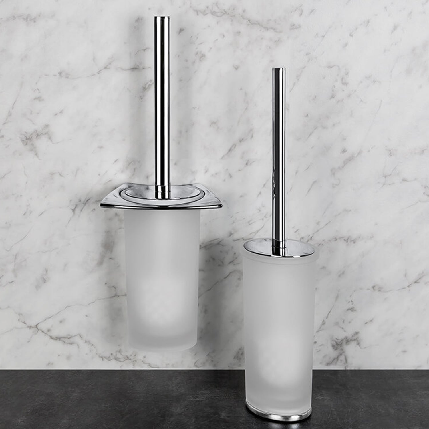  Porta scopino a muro in ottone collezione Land di Colombo Design by CeramicStore | Lo specialista del tuo bagno