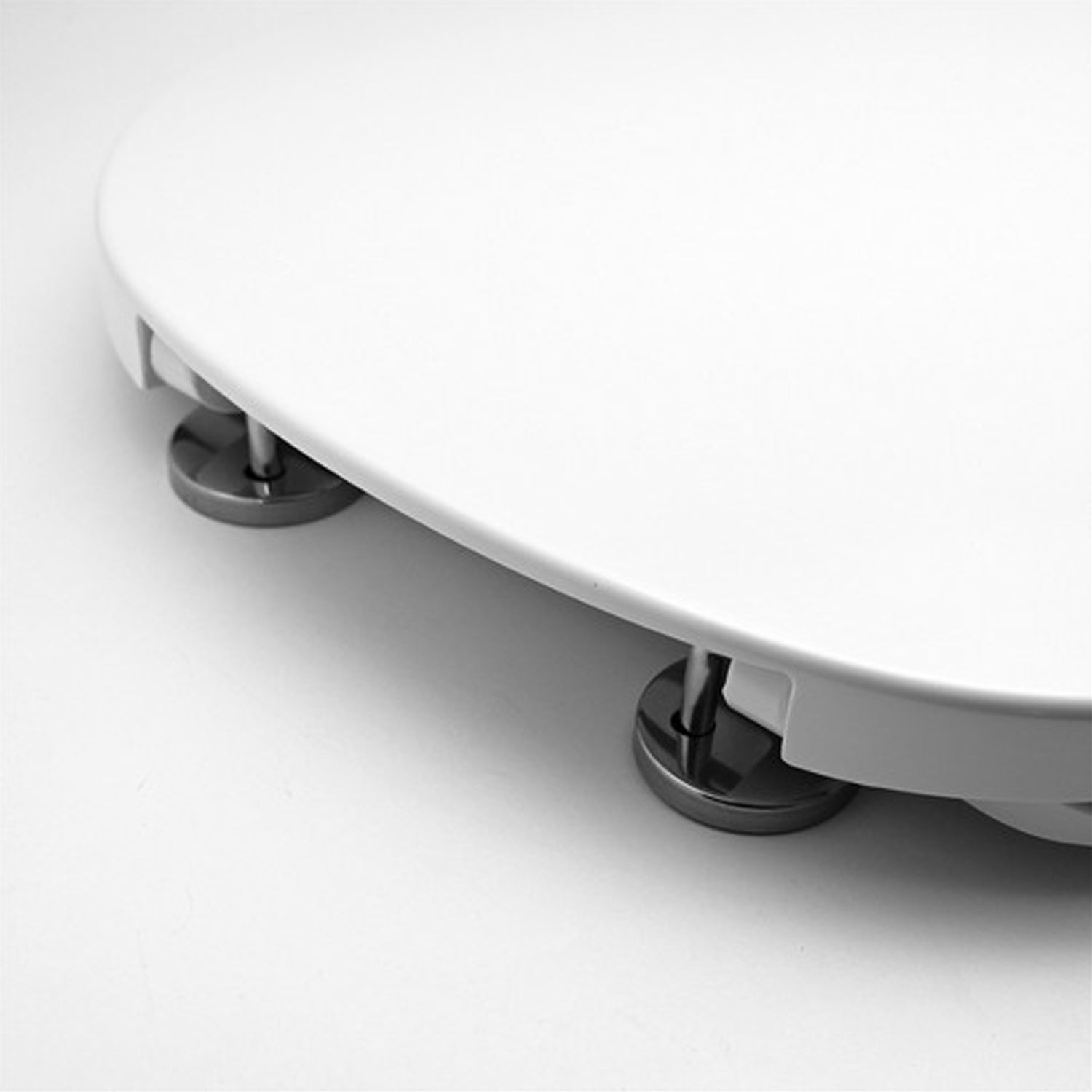 Sedile WC termoindurente con cerniere regolabili per RAK serie Astria - Bianco 3