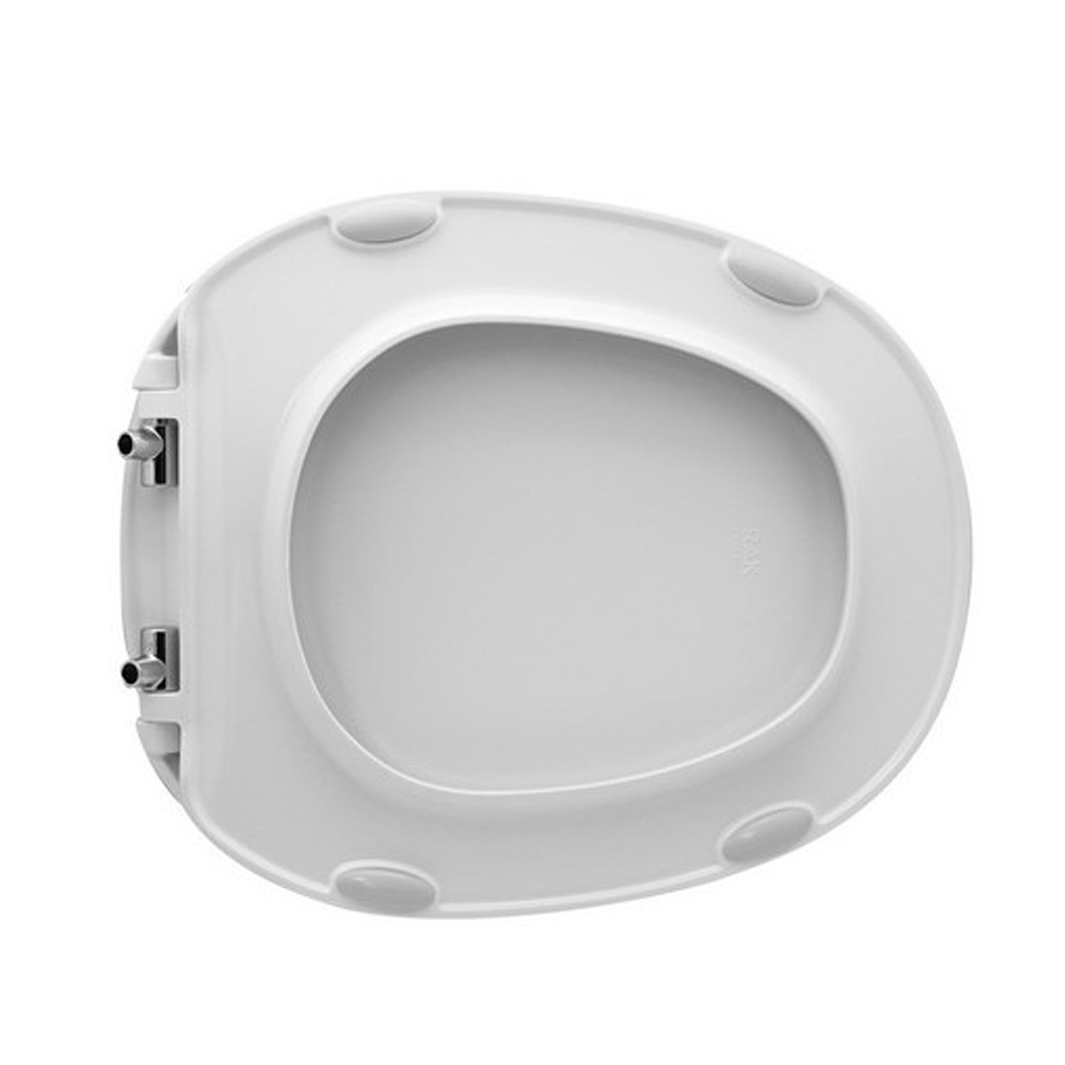 Sedile WC termoindurente slim soft close con cerniere regolabili per RAK serie Astria - Bianco 3