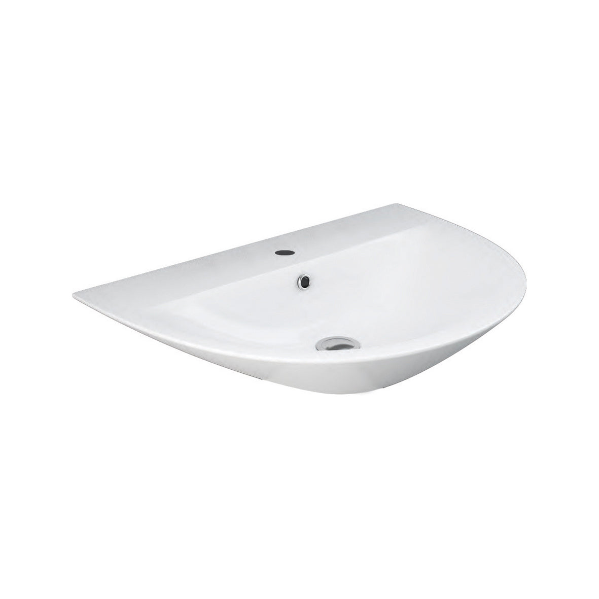 Lavabo sospeso monoforo RAK serie Astria 60 cm - Bianco