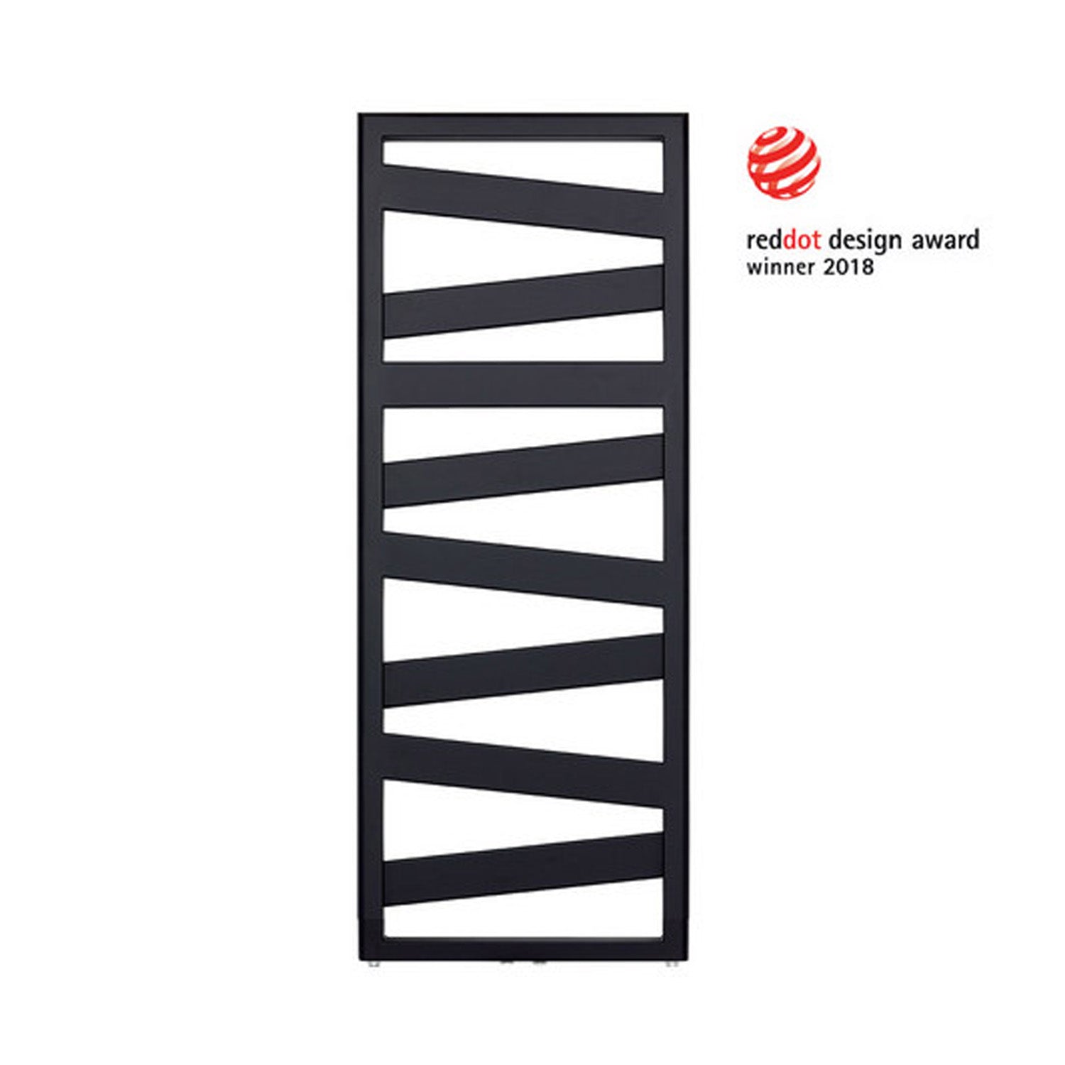 Termoarredo in acciaio Nero Opaco Zehnder modello Ribbon H. 1266 x L. 500 mm 2