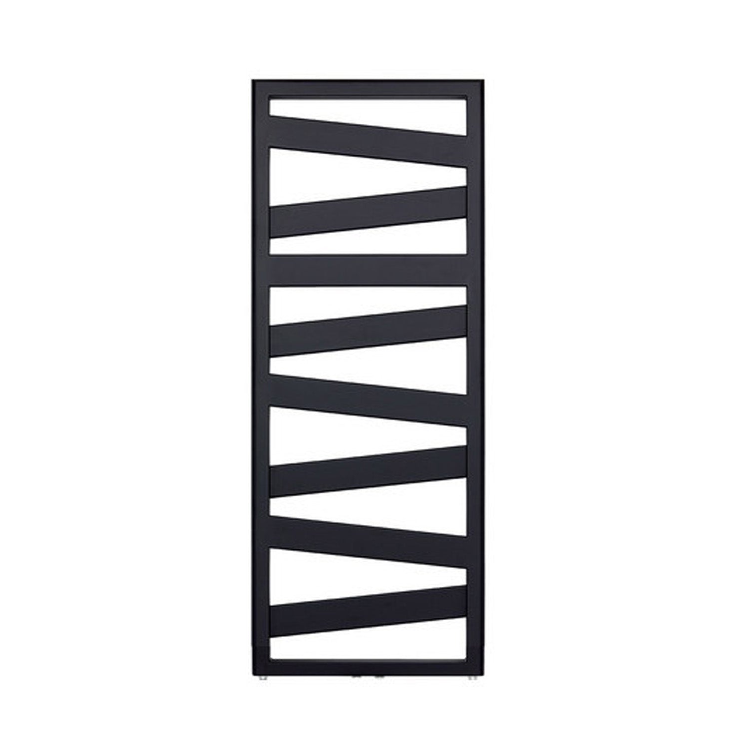 Termoarredo in acciaio Nero Opaco Zehnder modello Ribbon H. 1266 x L. 500 mm 3