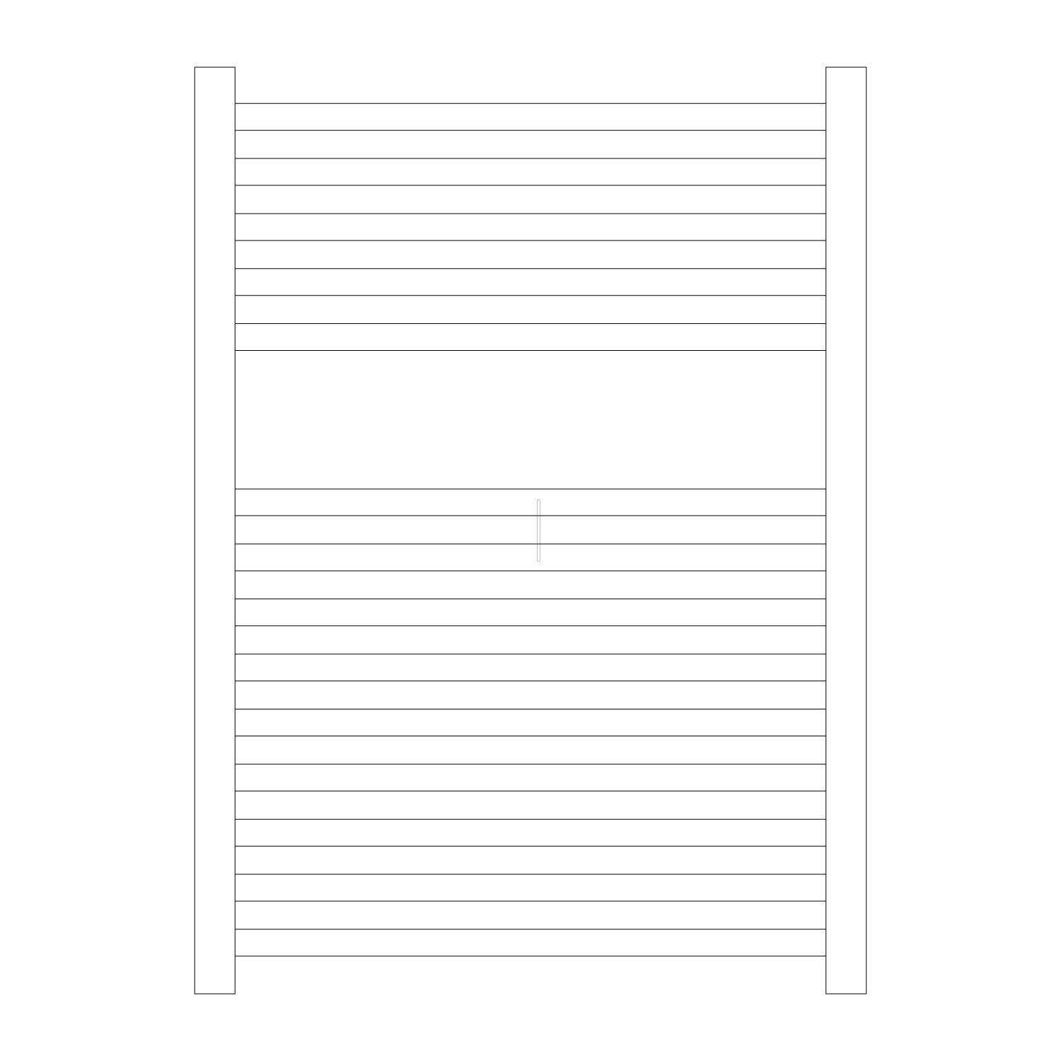  Termoarredo idraulico modello Todi di Lazzarini 690x500 - Bianco by CeramicStore | Lo specialista del tuo bagno