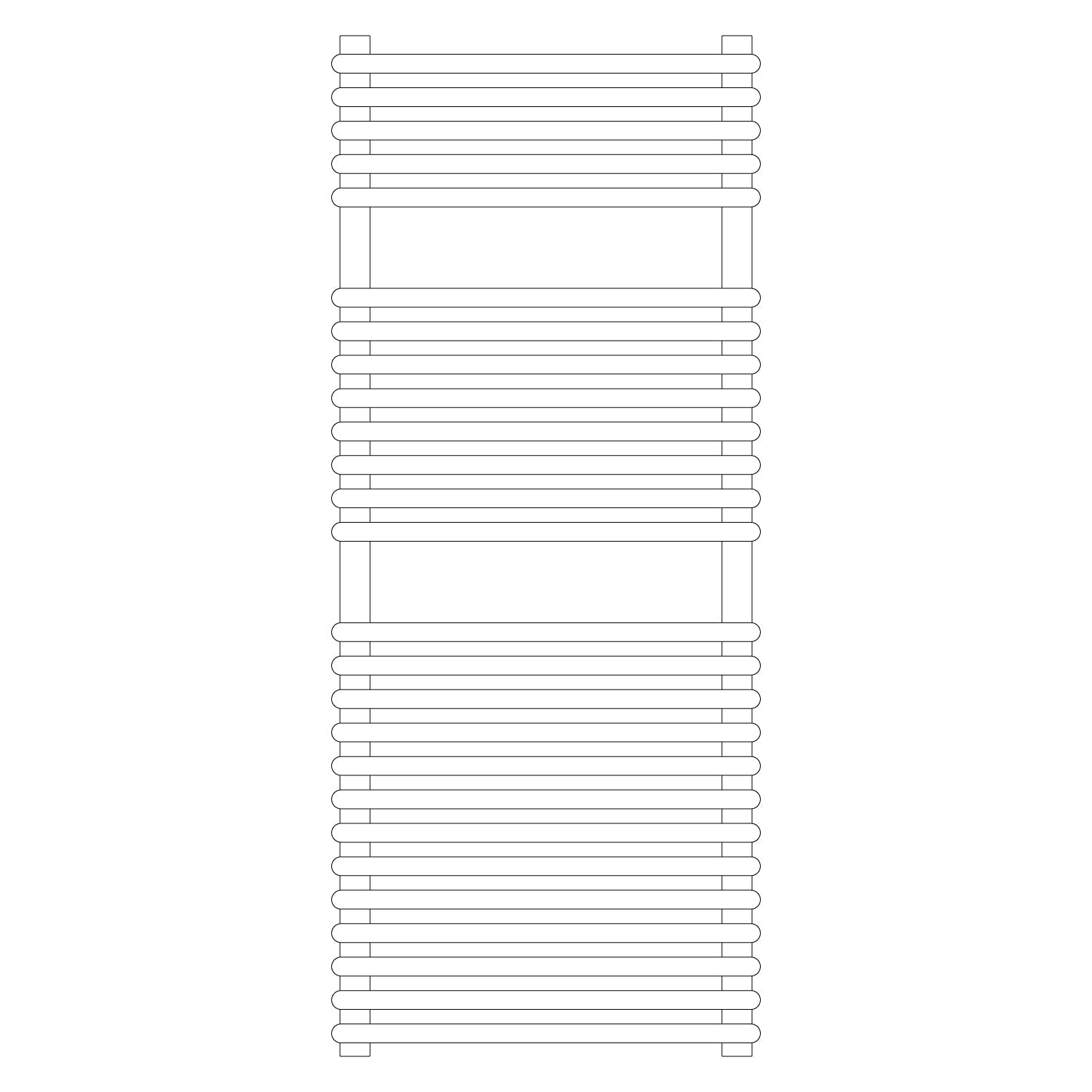  Termoarredo idraulico modello Catania di Lazzarini 1190x500 - Bianco by CeramicStore | Lo specialista del tuo bagno