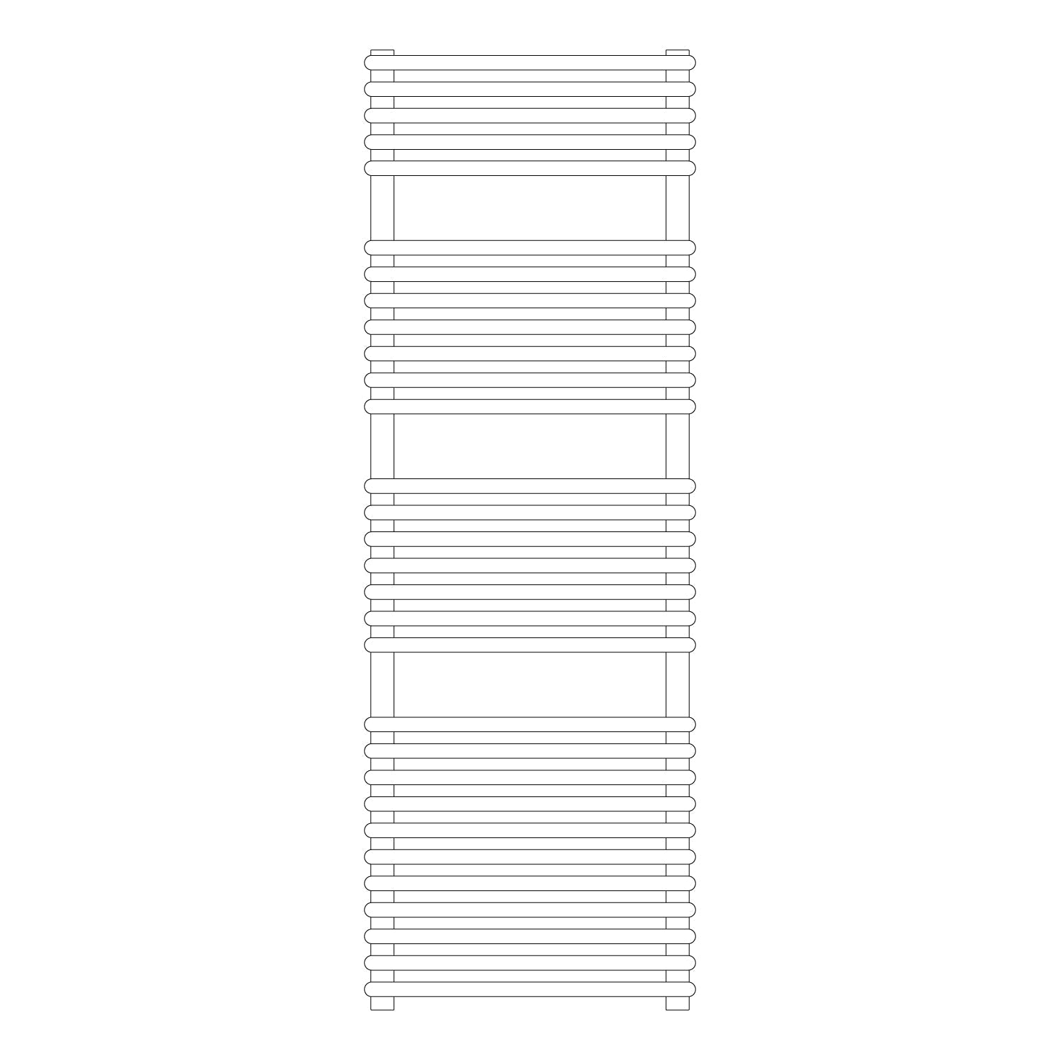  Termoarredo idraulico modello Catania di Lazzarini 1450x500 - Bianco by CeramicStore | Lo specialista del tuo bagno