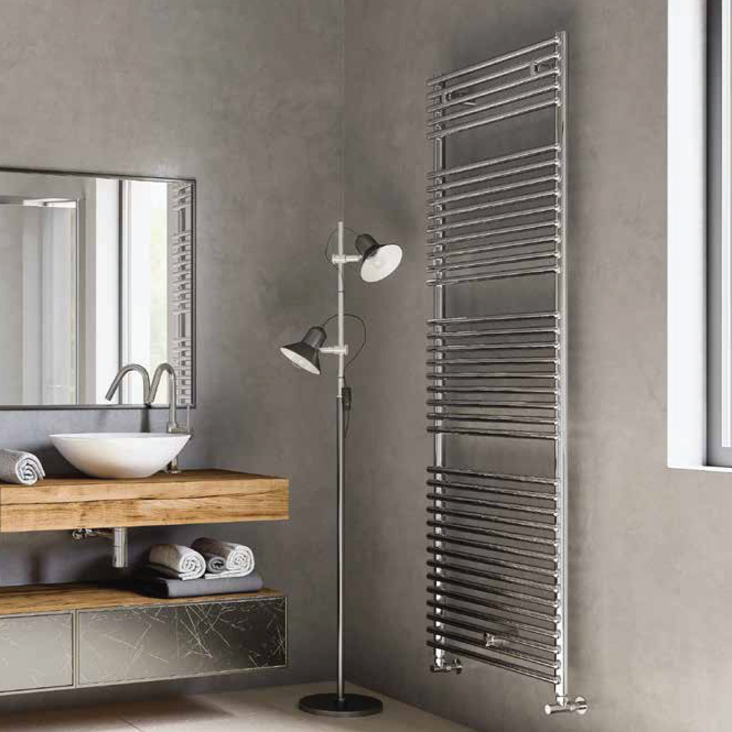  Termoarredo idraulico modello Catania di Lazzarini 1738x500 - Cromo by CeramicStore | Lo specialista del tuo bagno