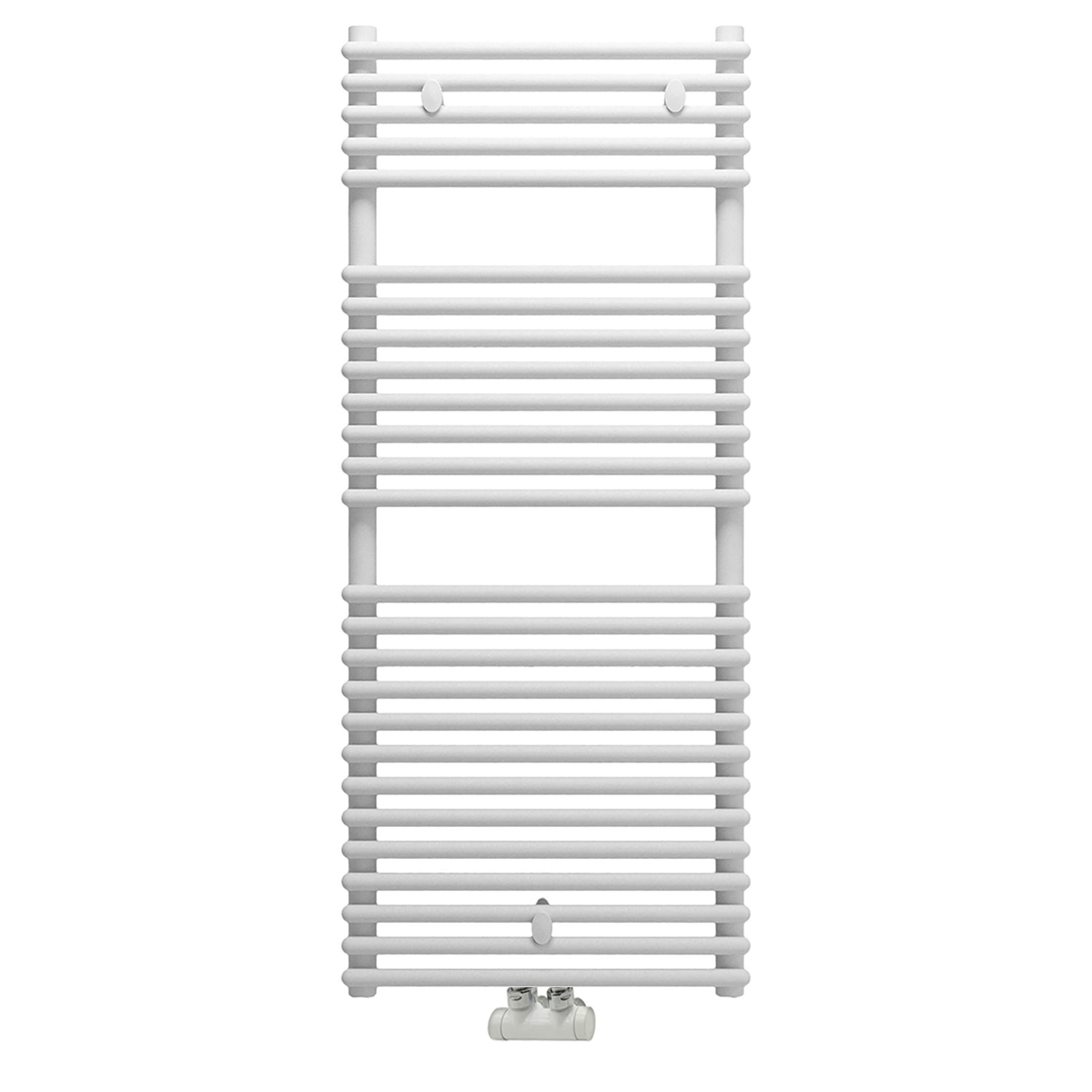 Termoarredo idraulico modello Catania di Lazzarini 1190x600 con attacchi centrali 50 mm - Bianco by CeramicStore | Lo specialista del tuo bagno