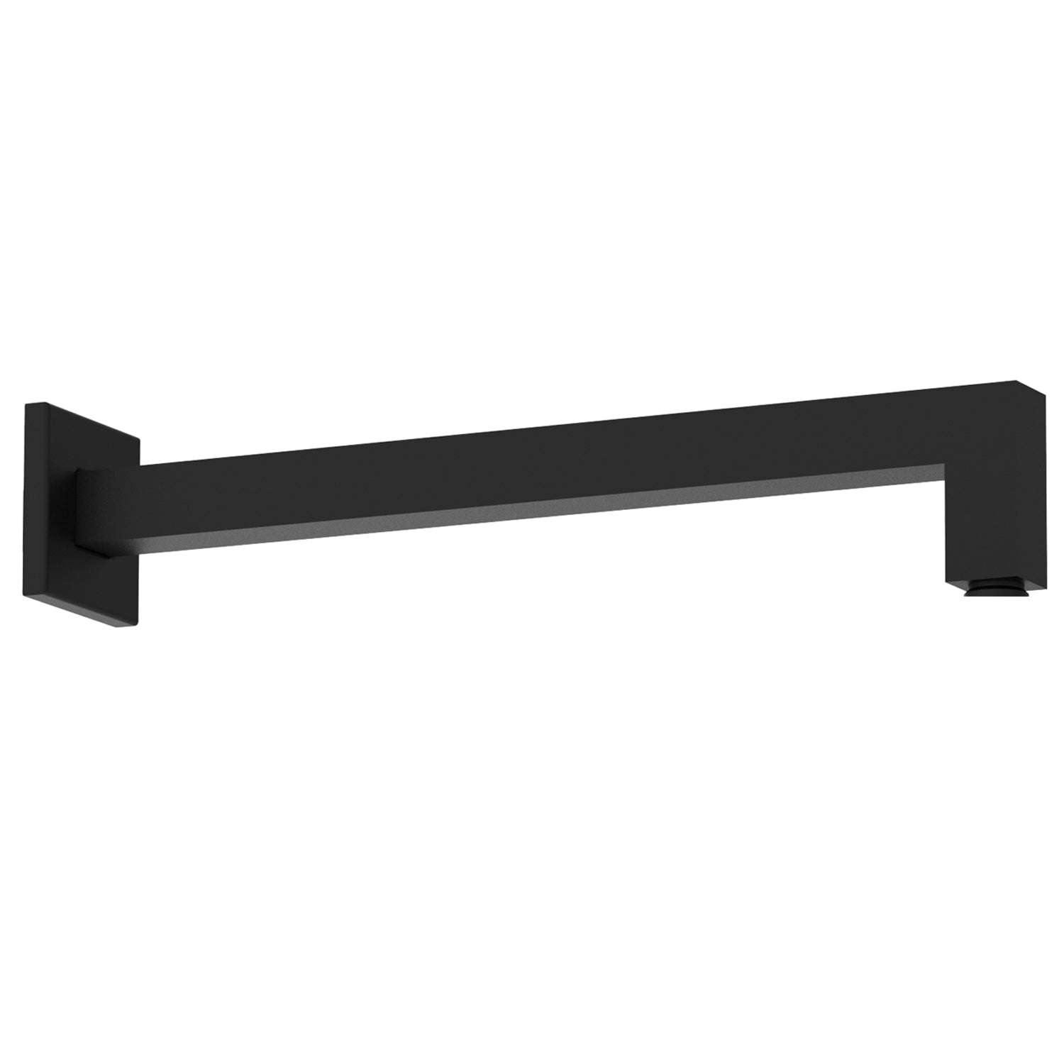 Braccio doccia squadrato slim in ottone con attacco standard cm 34x2x2 nero by CeramicStore | Lo specialista del tuo bagno