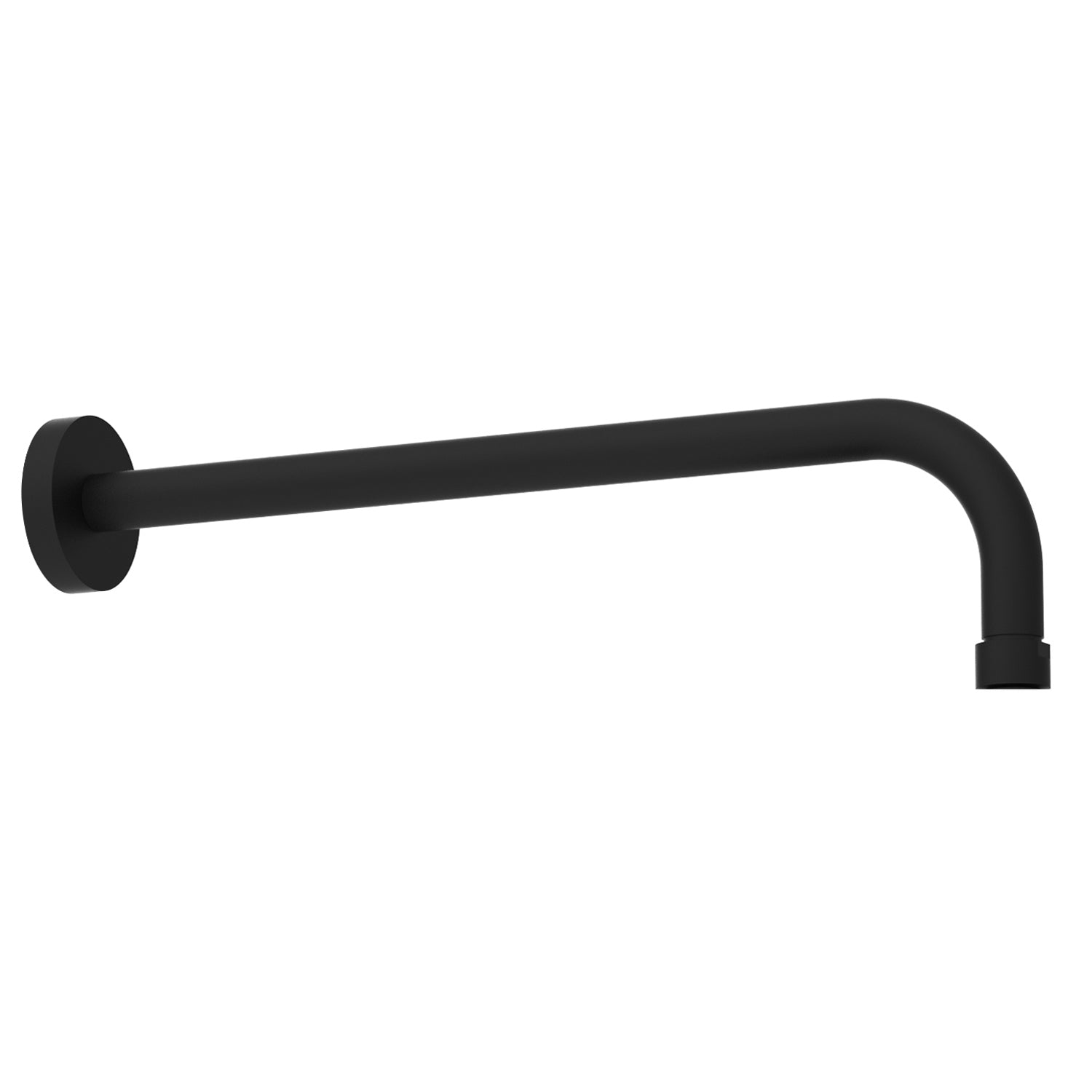 Braccio per soffione doccia tondo 34 cm nero slim by CeramicStore | Lo specialista del tuo bagno