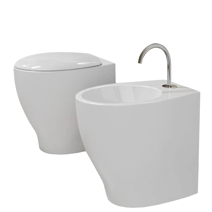  Sanitari Filo Muro Moderni Ceramica Domus Falerii Mascalzone sedile Chiusura tradizionale