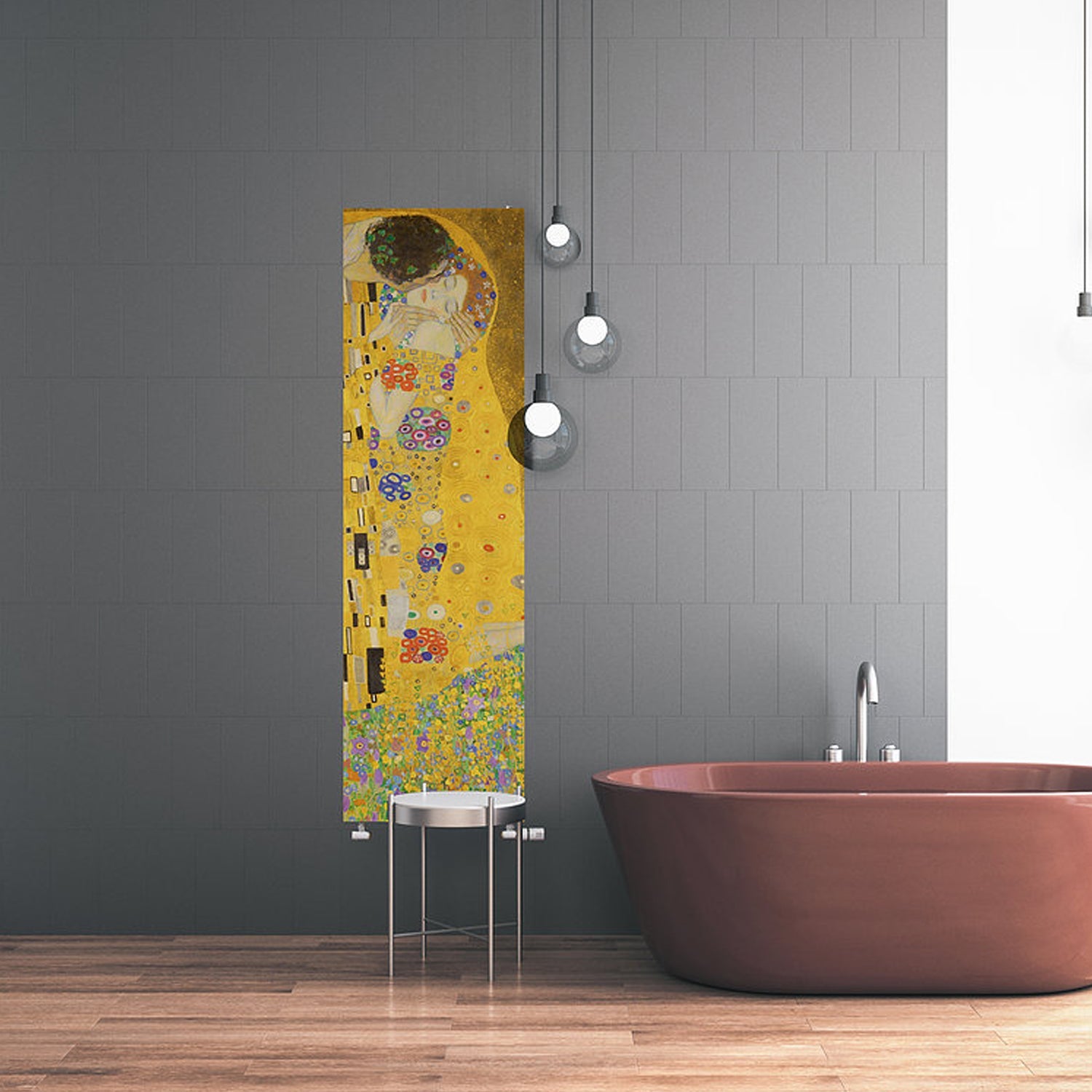  Termoarredo idraulico 120x36 cm interasse mm 50 Modello 'Kiss' Termocrea by CeramicStore | Lo specialista del tuo bagno