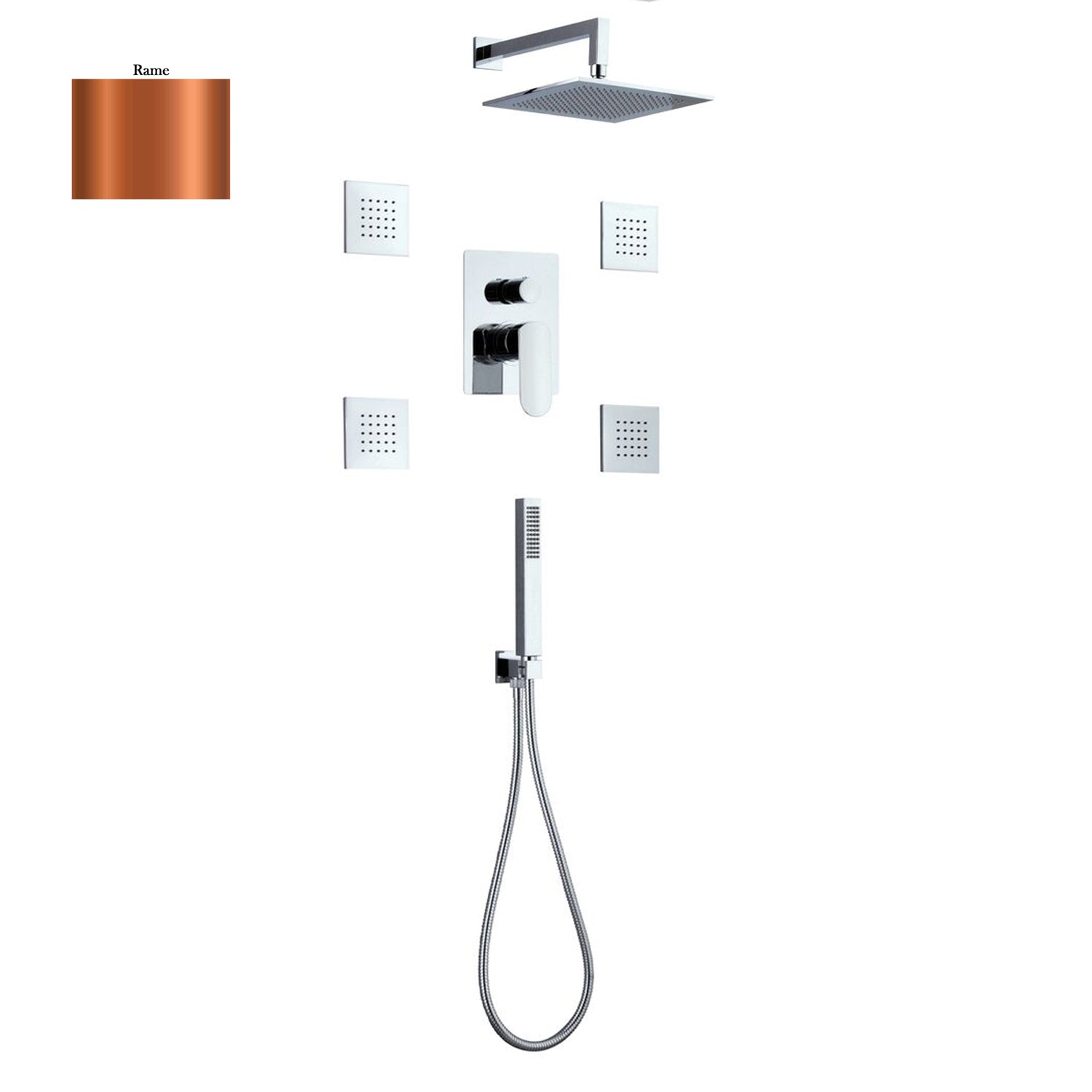 Set doccia composto da soffione Parigi