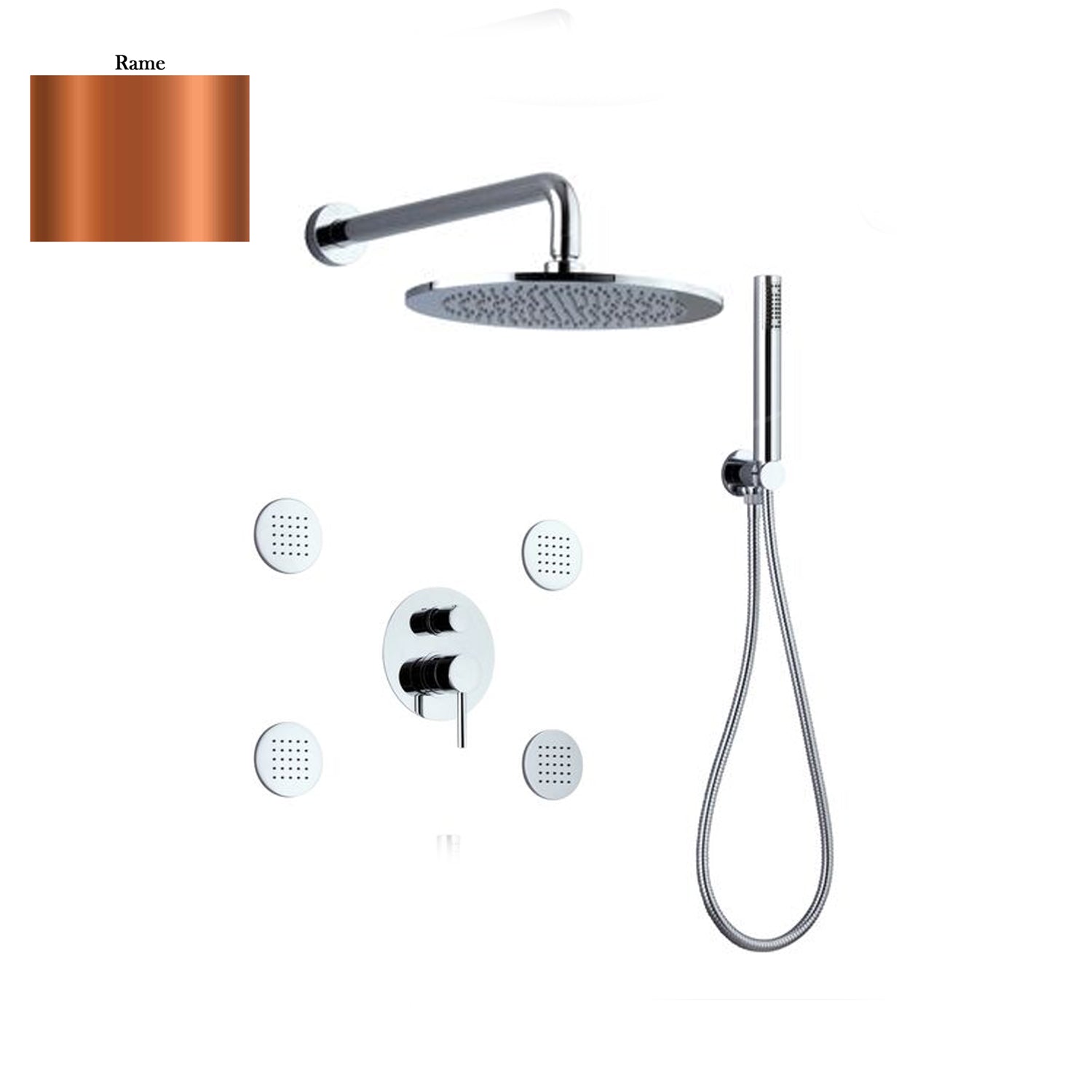 Set doccia composto da soffione Vienna