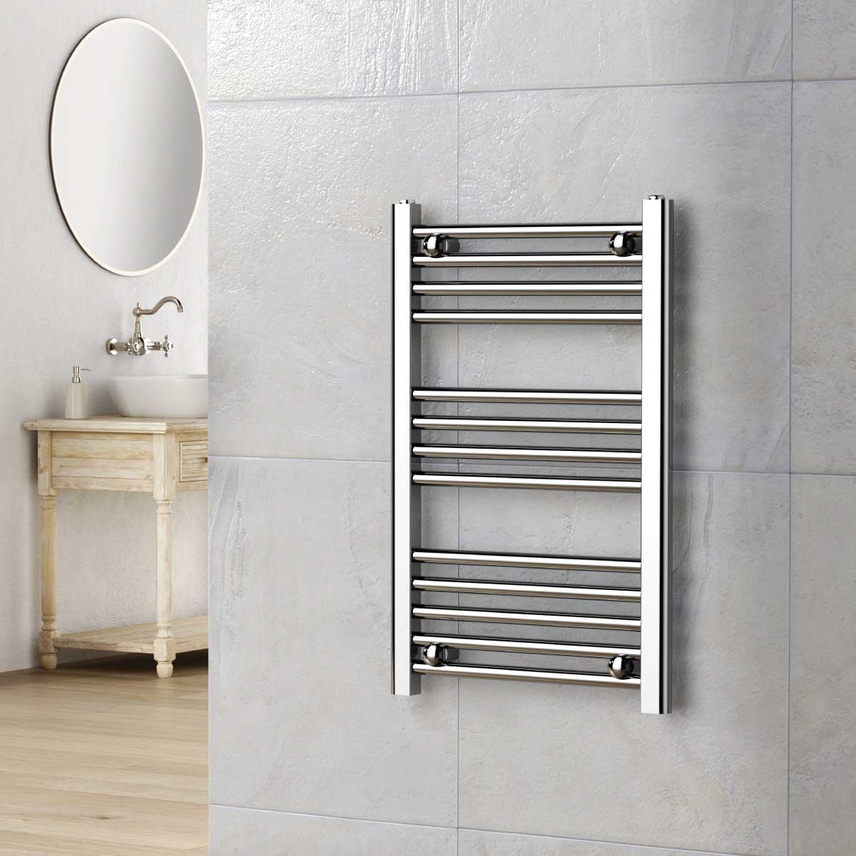 Termoarredo scaldasalviette da bagno idraulico 1510x500 mm interasse 450 mm in acciaio Cromato by CeramicStore | Lo specialista del tuo bagno