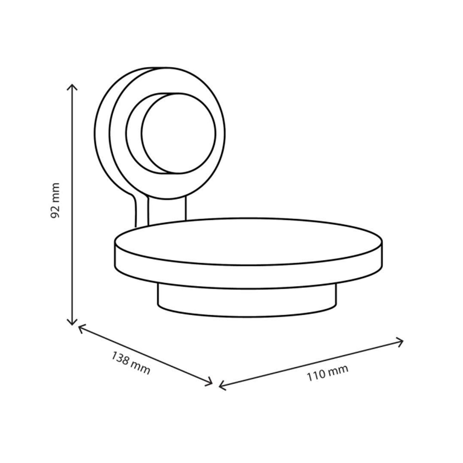 Portasapone a parete Koemo serie Kissy - Nero Opaco 2