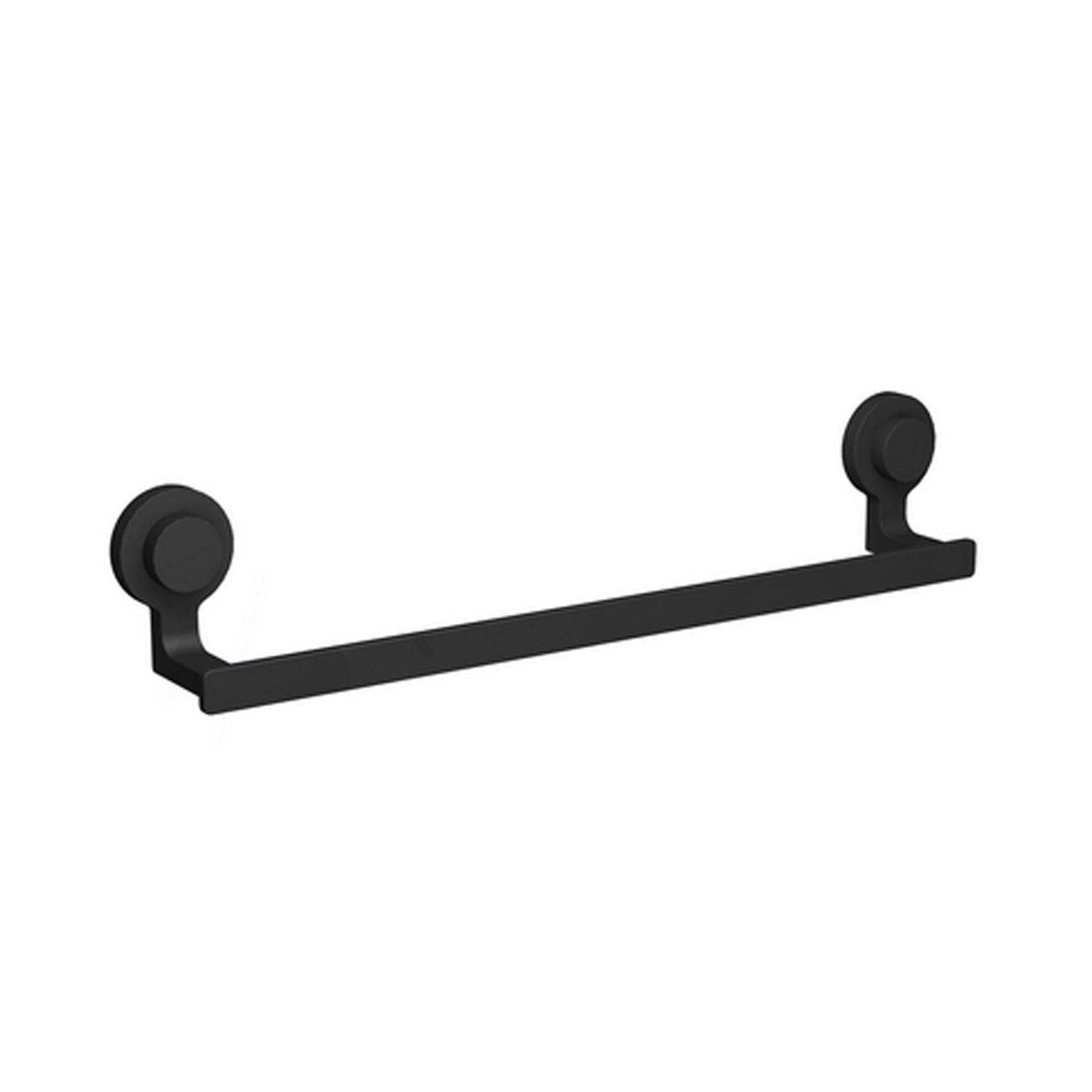 Portasalviette Koemo serie Kissy con asta quadrata 30 cm - Nero Opaco