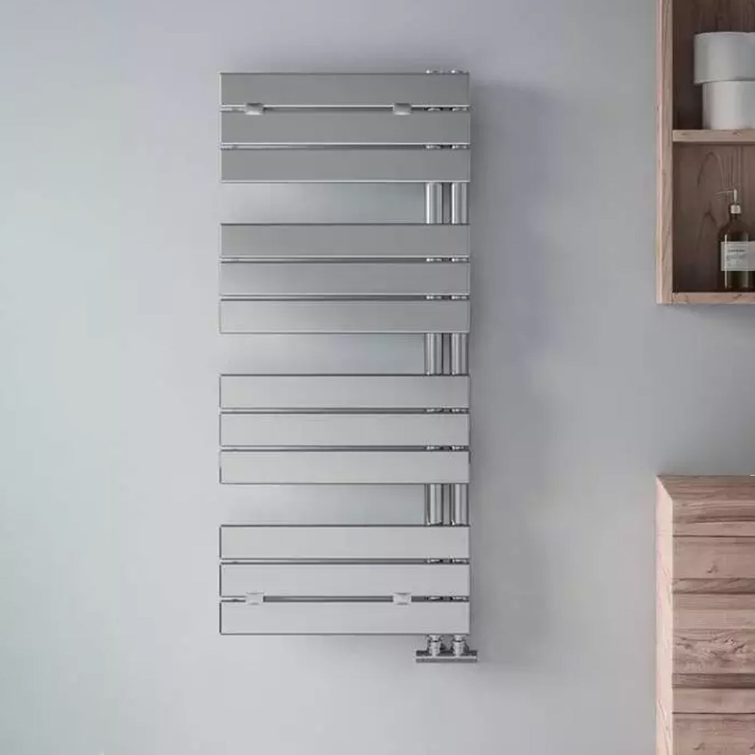 Termoarredo idraulico modello Alba di Lazzarini 1130x500 - Cromo by CeramicStore | Lo specialista del tuo bagno