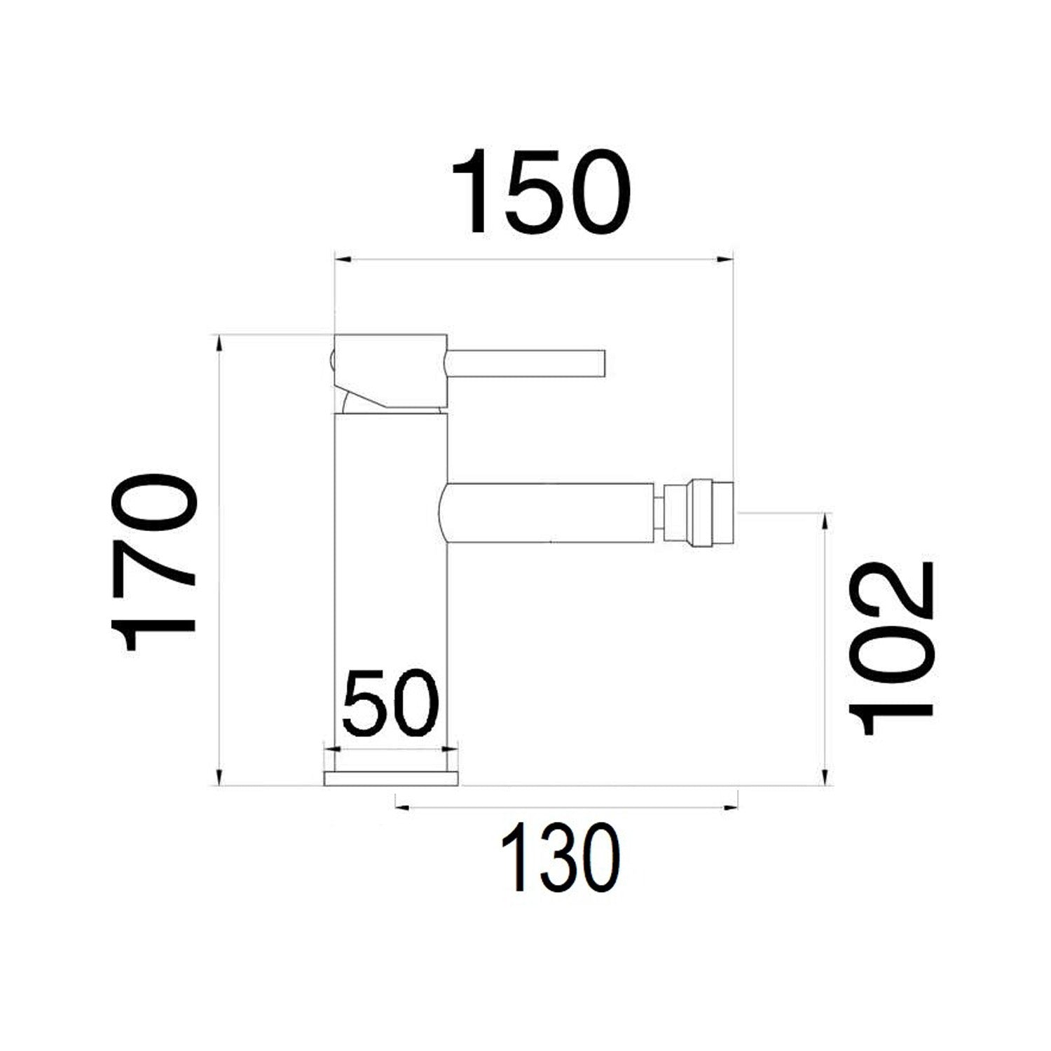  bidet e doccia 2 vie Moon in ottone bianco opaco by CeramicStore | Lo specialista del tuo bagno