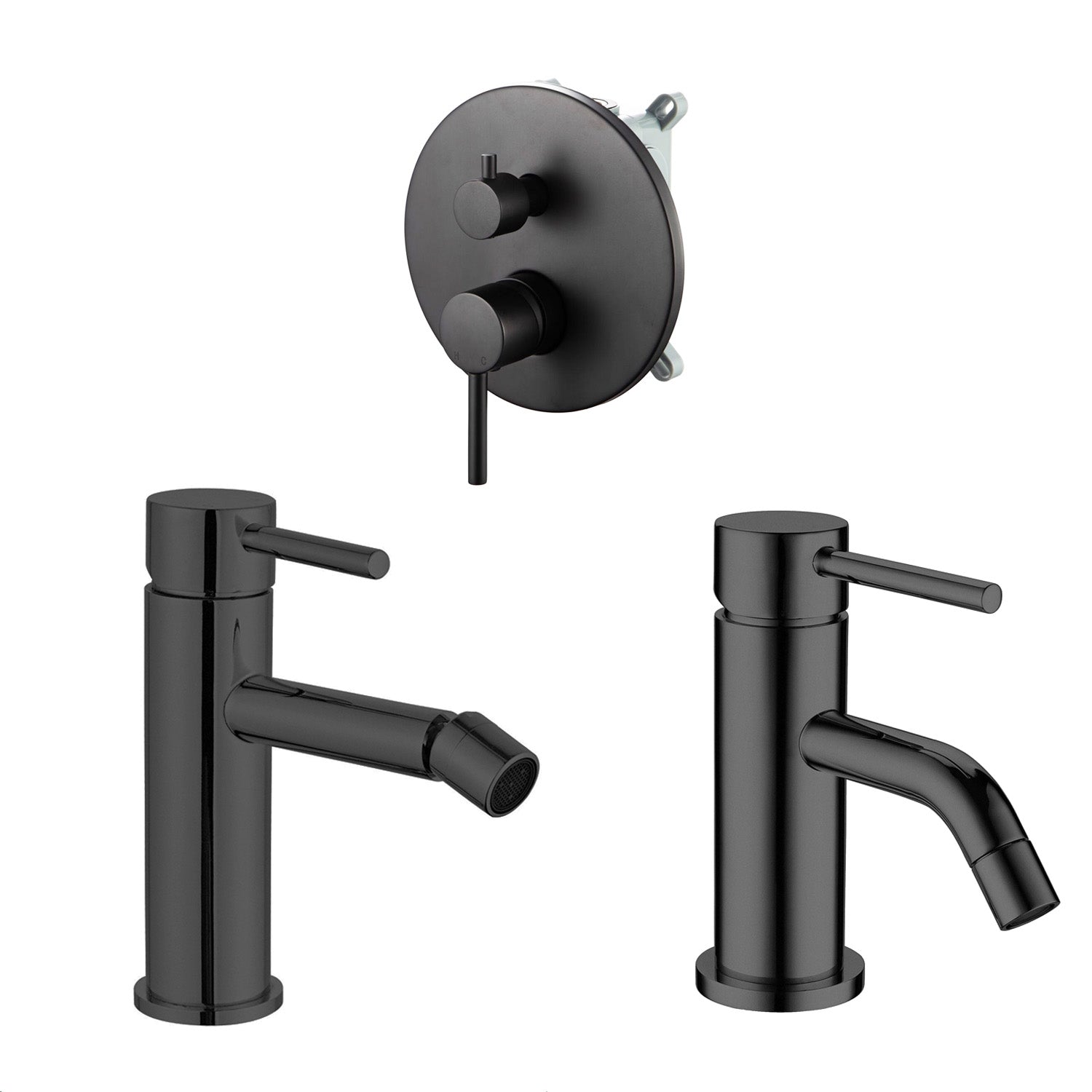 Composizione di miscelatori per lavabo