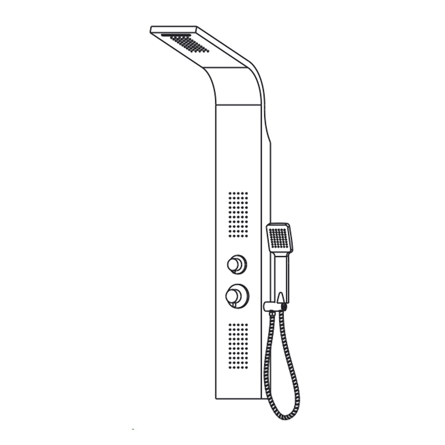  Colonna doccia in acciaio multifunzione anticalcare by CeramicStore | Lo specialista del tuo bagno