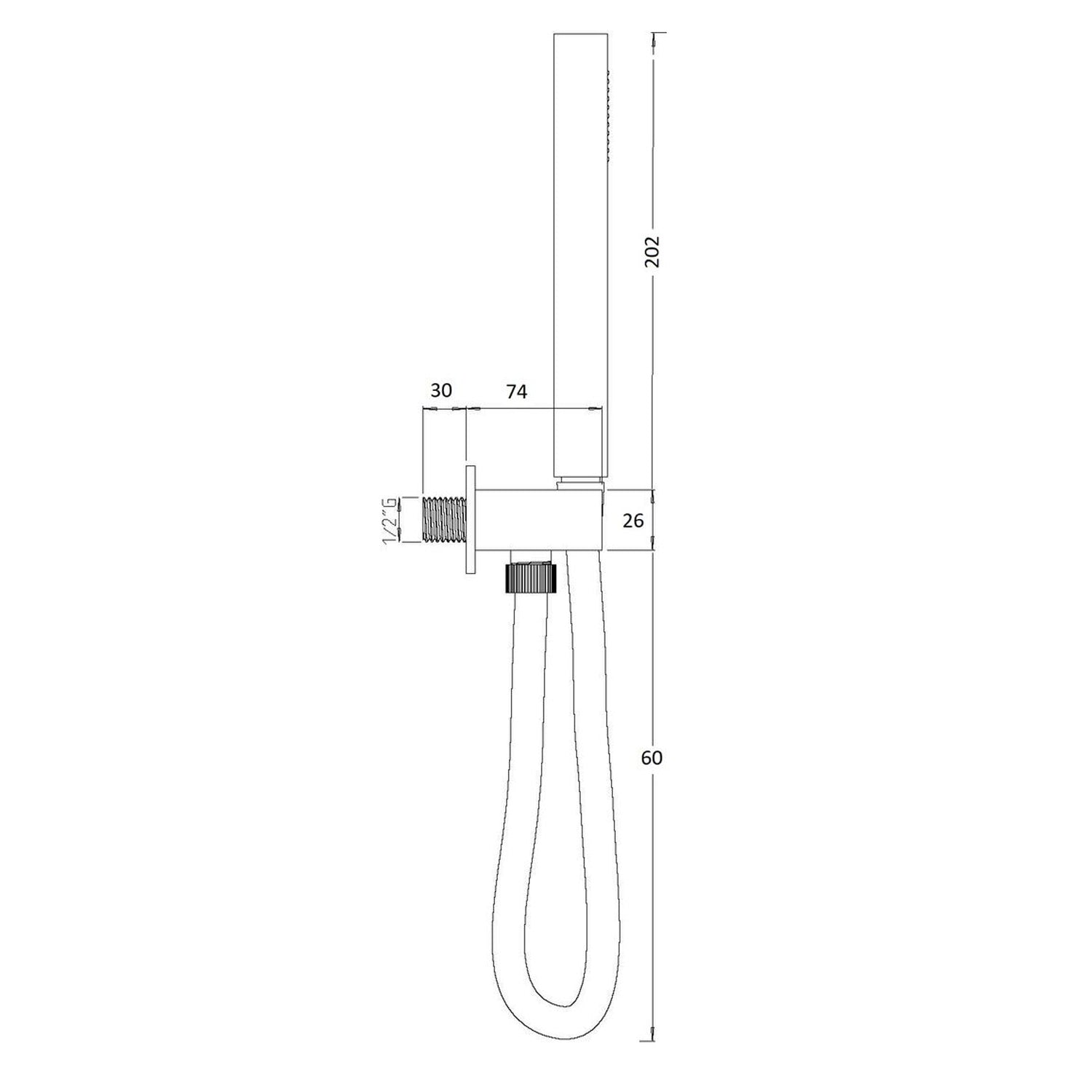  composto da doccia Glamour e flessibile 150cm by CeramicStore | Lo specialista del tuo bagno