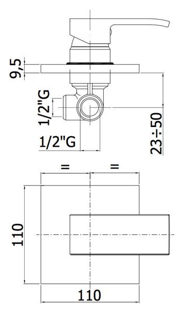  Set saliscendi Level con portasapone