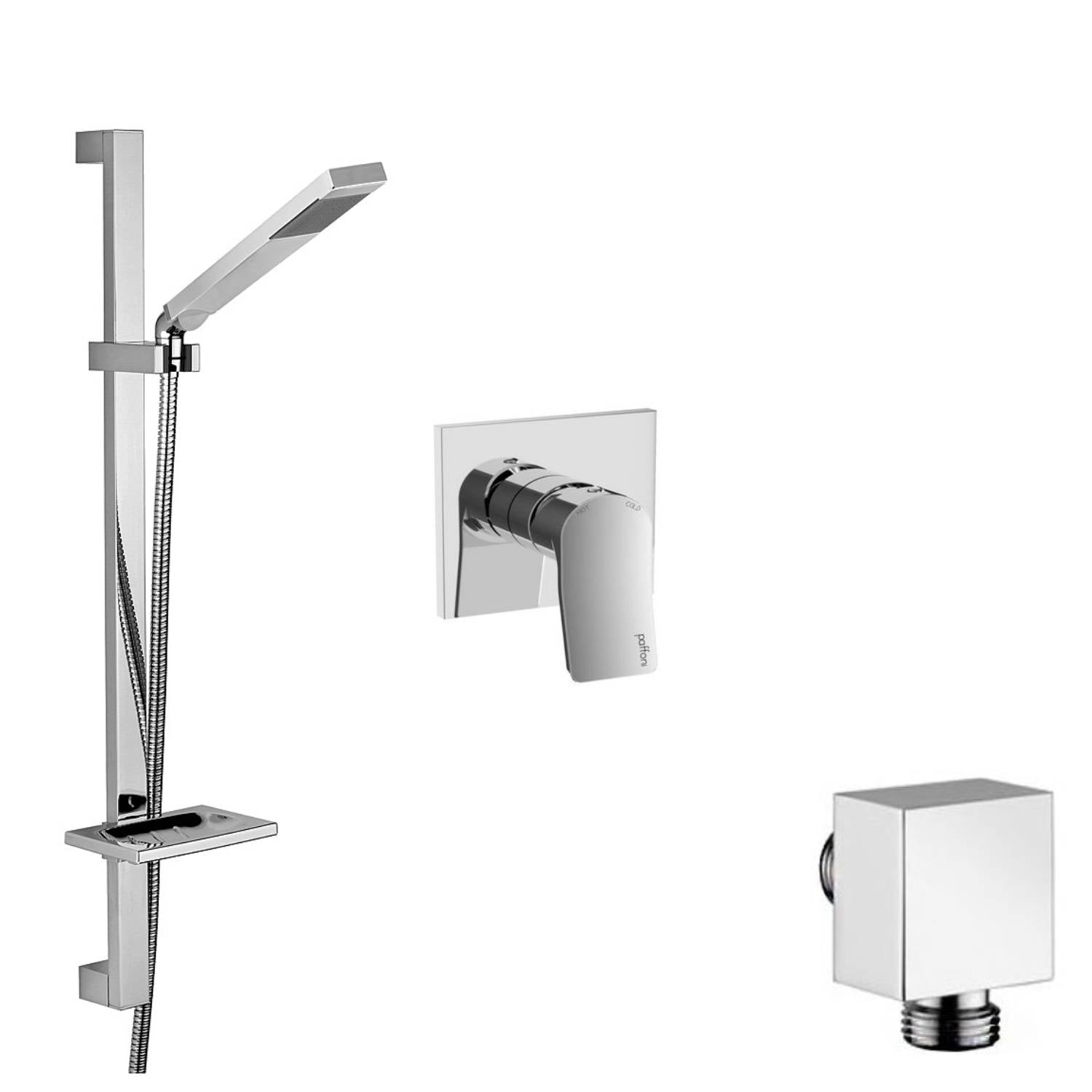 Set saliscendi level con portasapone