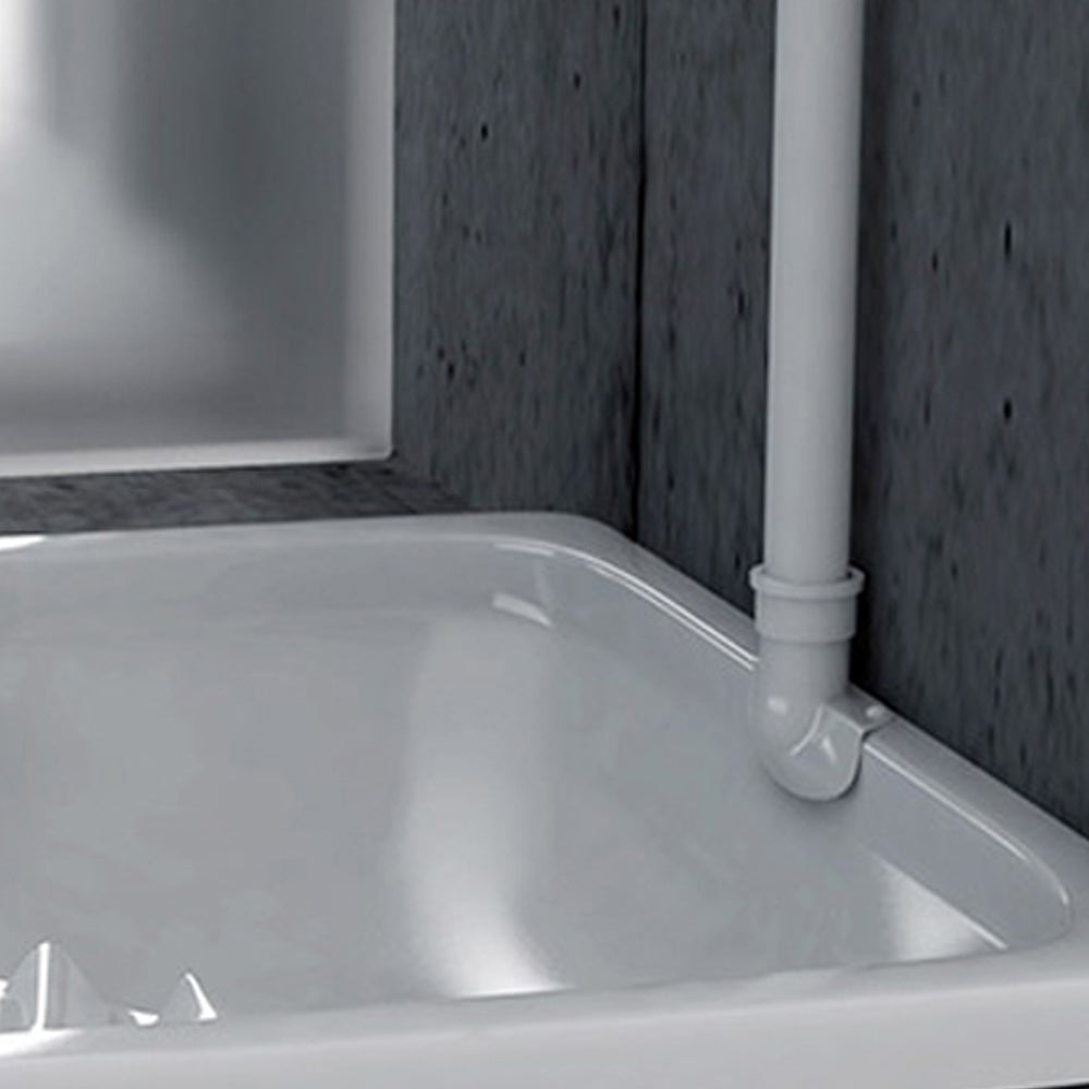  Spandiacqua in pvc bianco ideale per vaso alla turca con codice 150-600