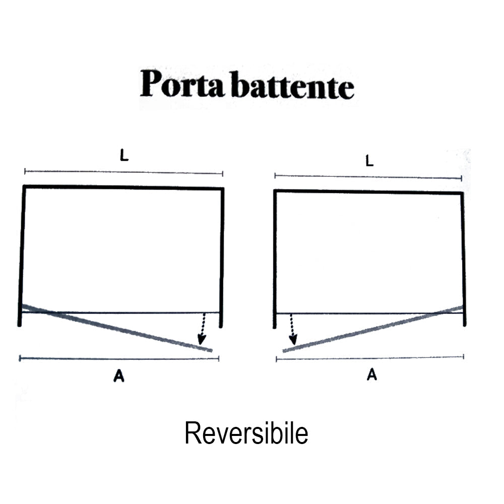  Box Doccia cm 90x80 con porta apertura battente e parete fissa in cristallo trasparente 6 mm by CeramicStore | Lo specialista del tuo bagno