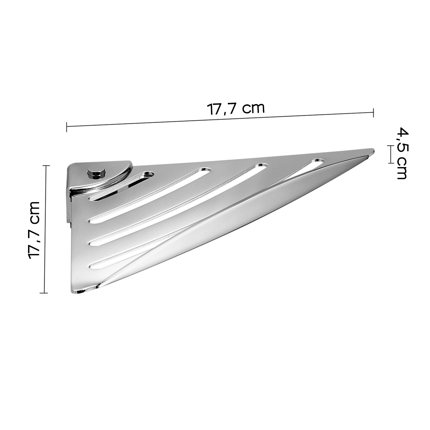  Portaoggetti angolare Essential di Gedy in Acciaio Inox - Cromato by CeramicStore | Lo specialista del tuo bagno