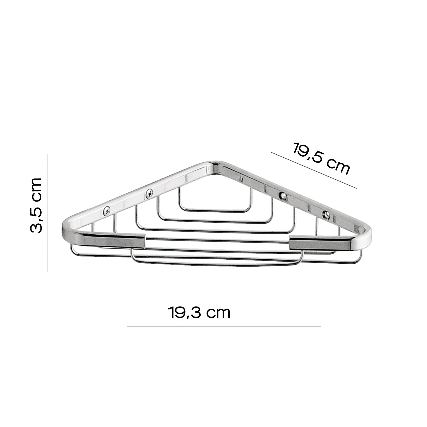  Portaoggetti doccia angolare modello Augustus di Gedy - Cromato by CeramicStore | Lo specialista del tuo bagno